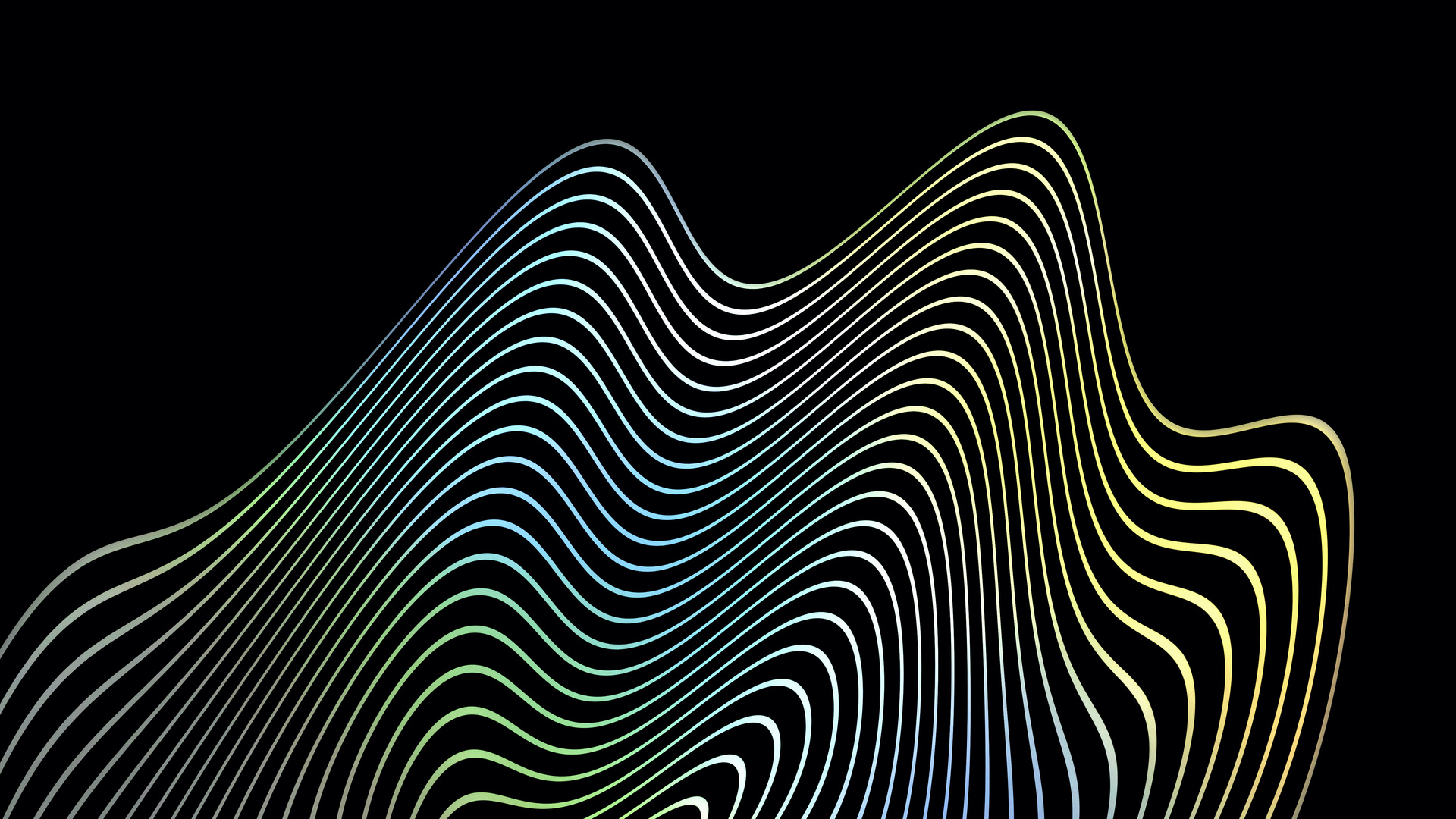 Swirl Lines Dark Abstract 5k