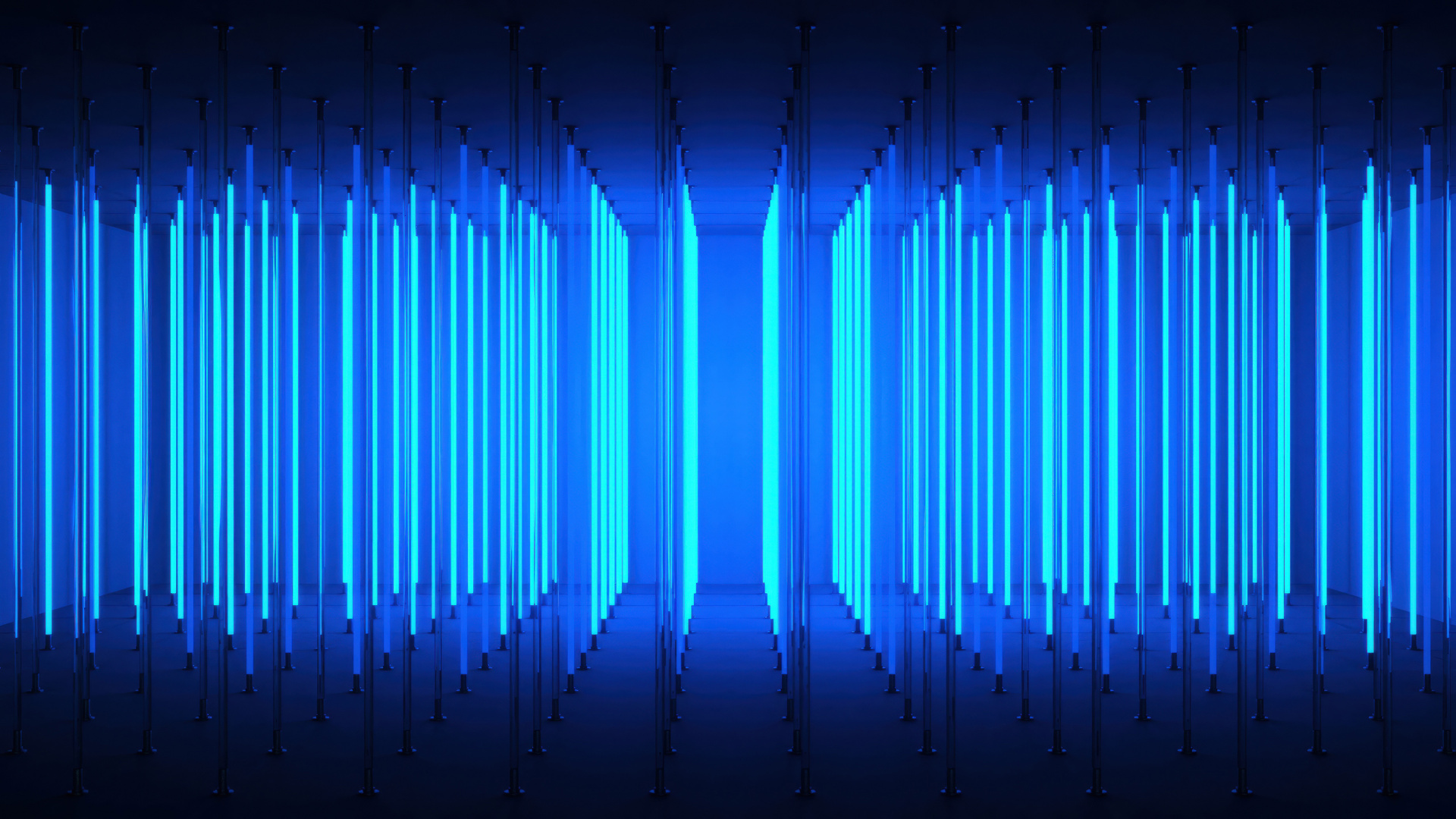 Turquoise Lights Blue Neon Abstract 5k