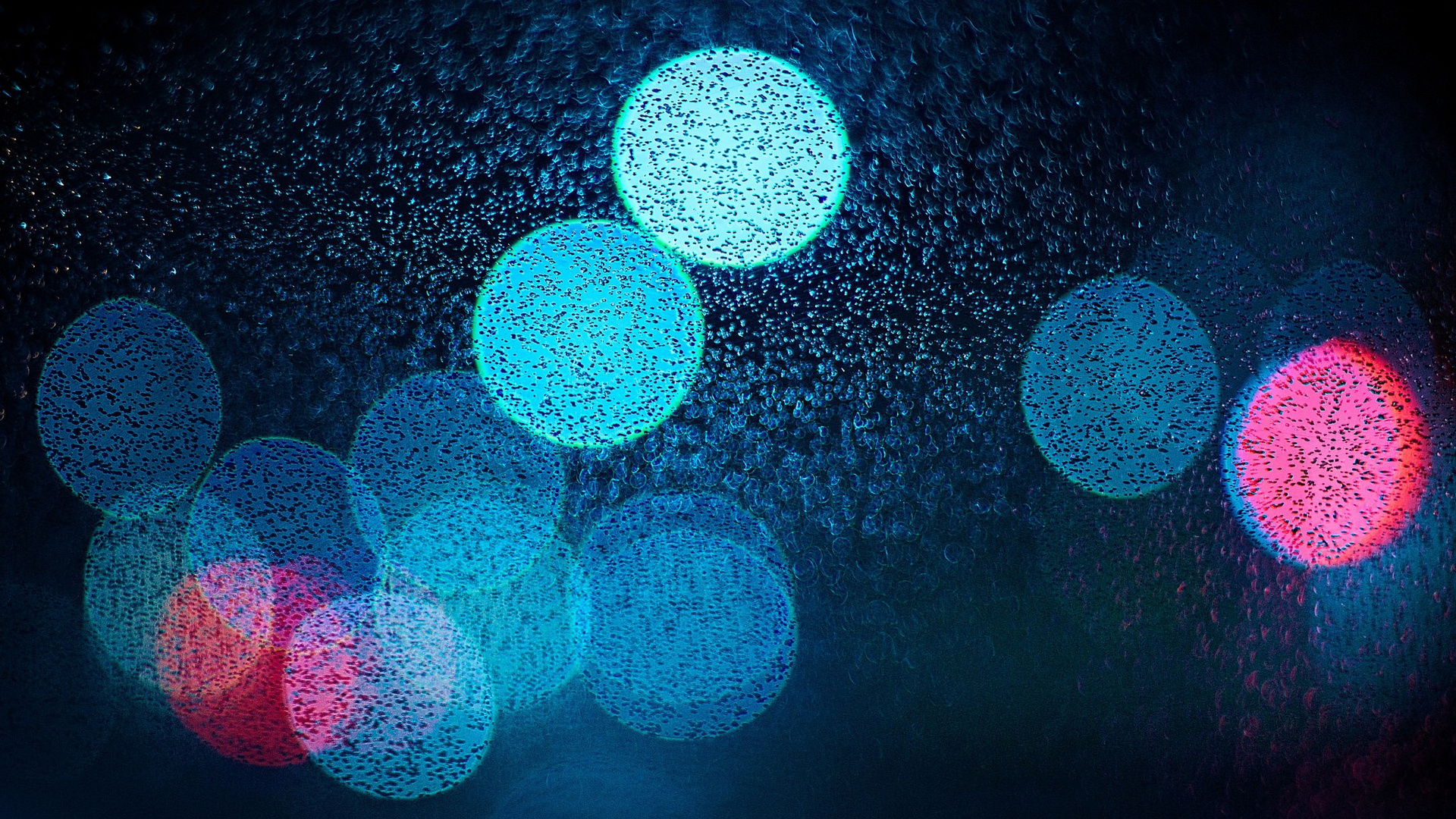 Water Drops Bokeh Effect