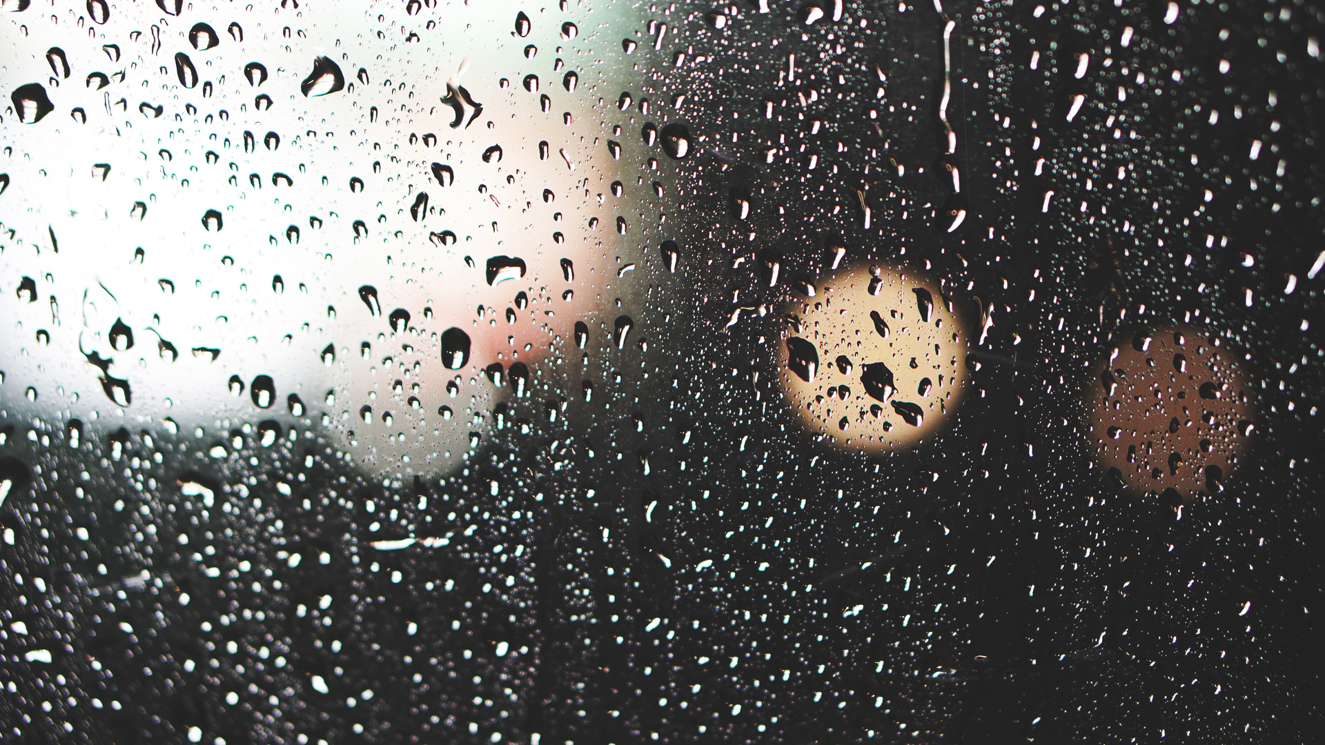 Waterdrops Droplets On Glass