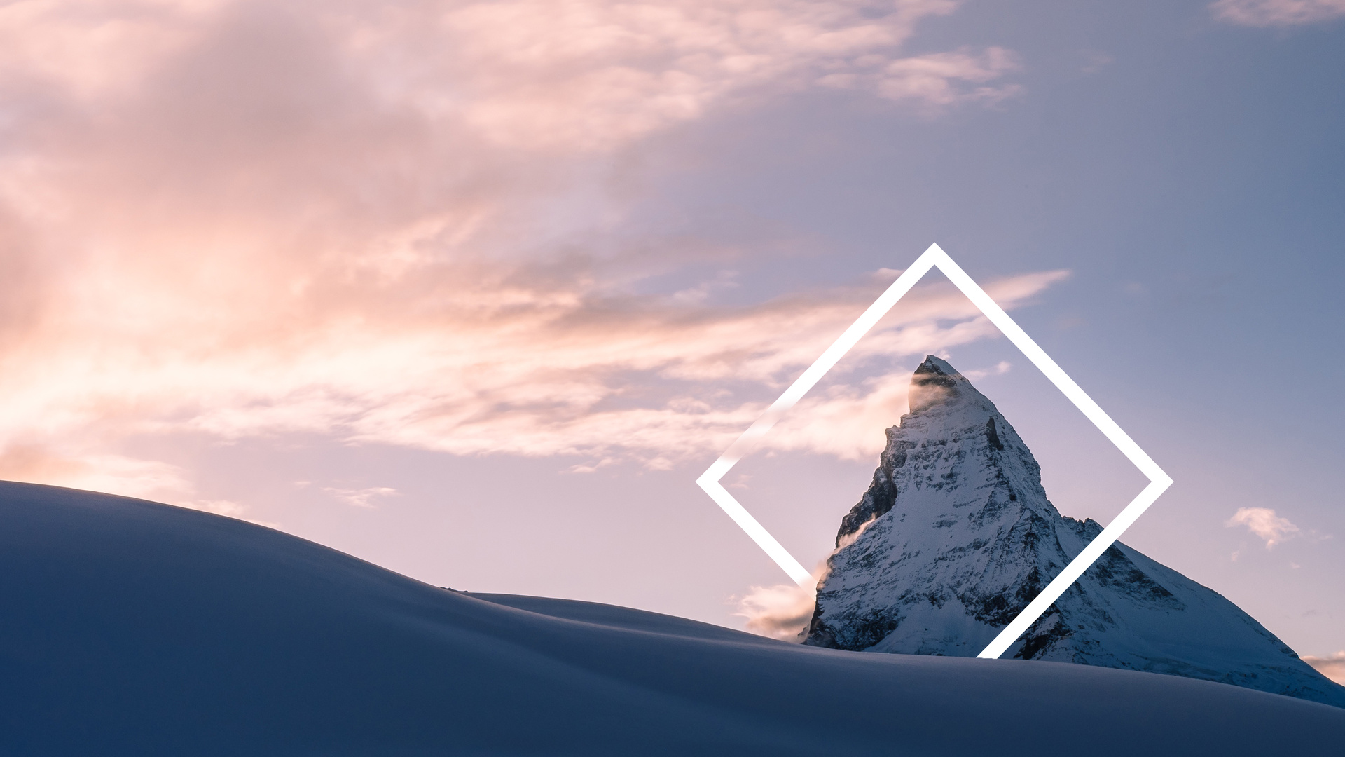 Winter Snow Nature Mountains Abstract 4k