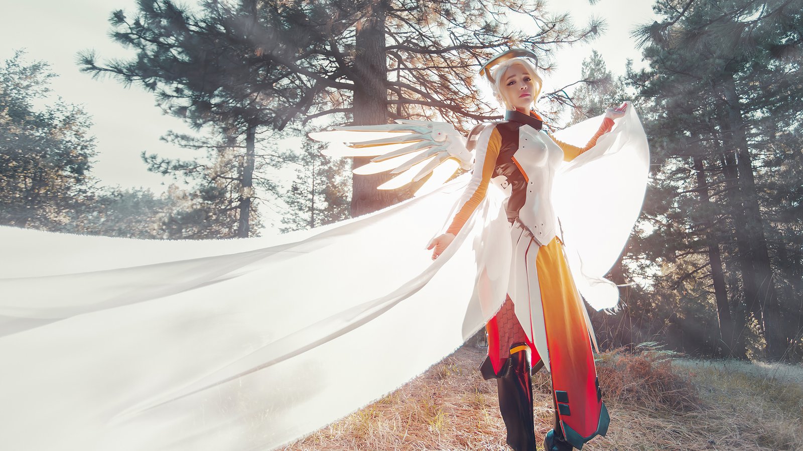 2020 Mercy Overwatch Cosplay 4k Wallpaper