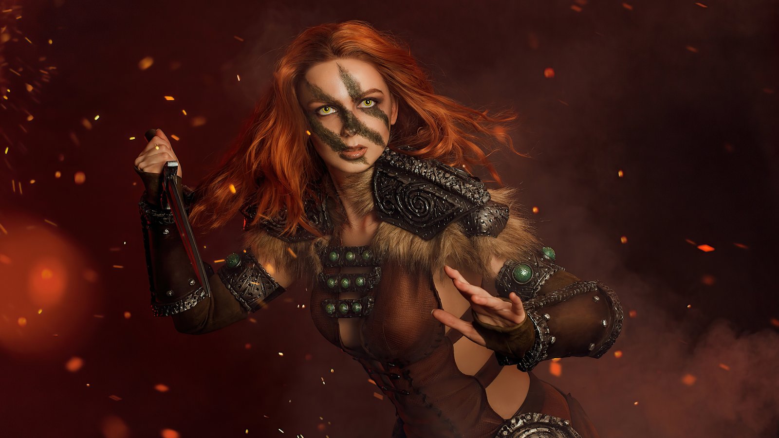 Aela Skyrim Cosplay 4k Wallpaper