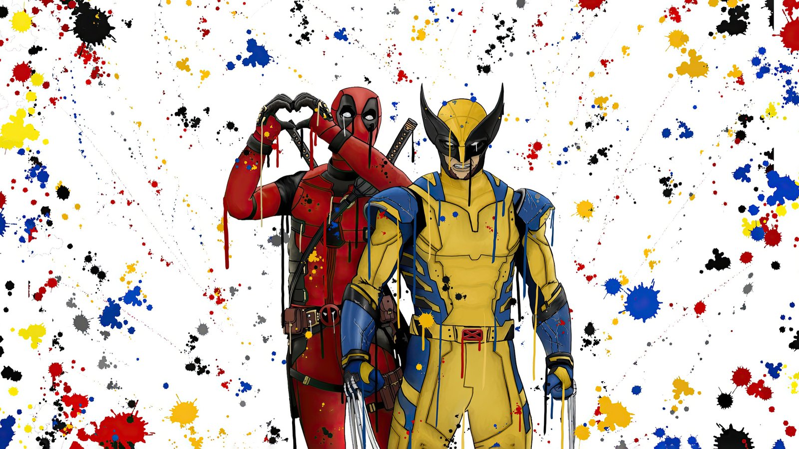 Arachnid Deadpool And Wolverine Wallpaper