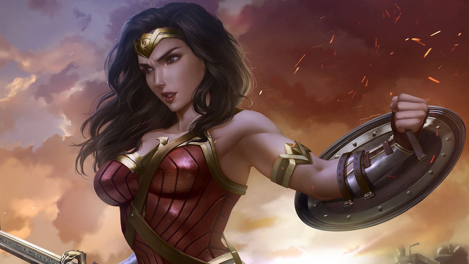 Art Wonder Woman Latest Wallpaper