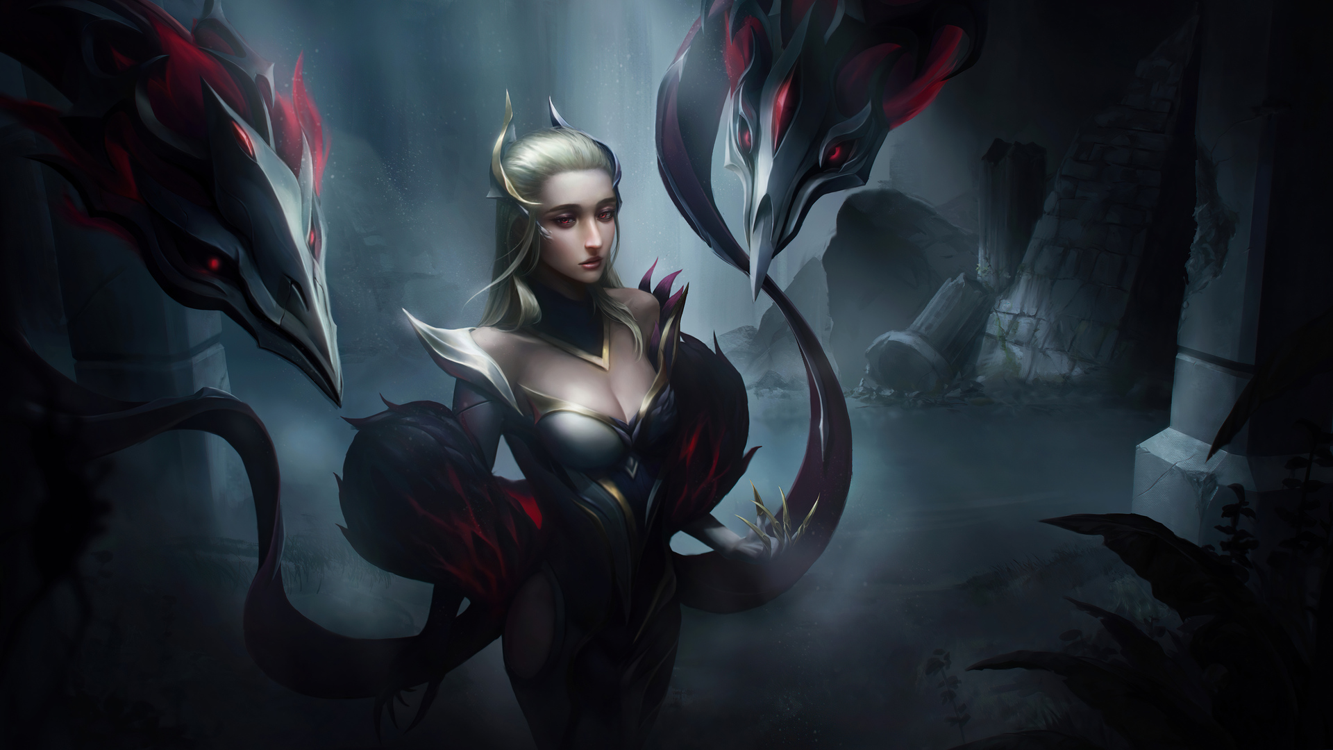 Assassin Evelynn League Of Legends 4k Wallpaper