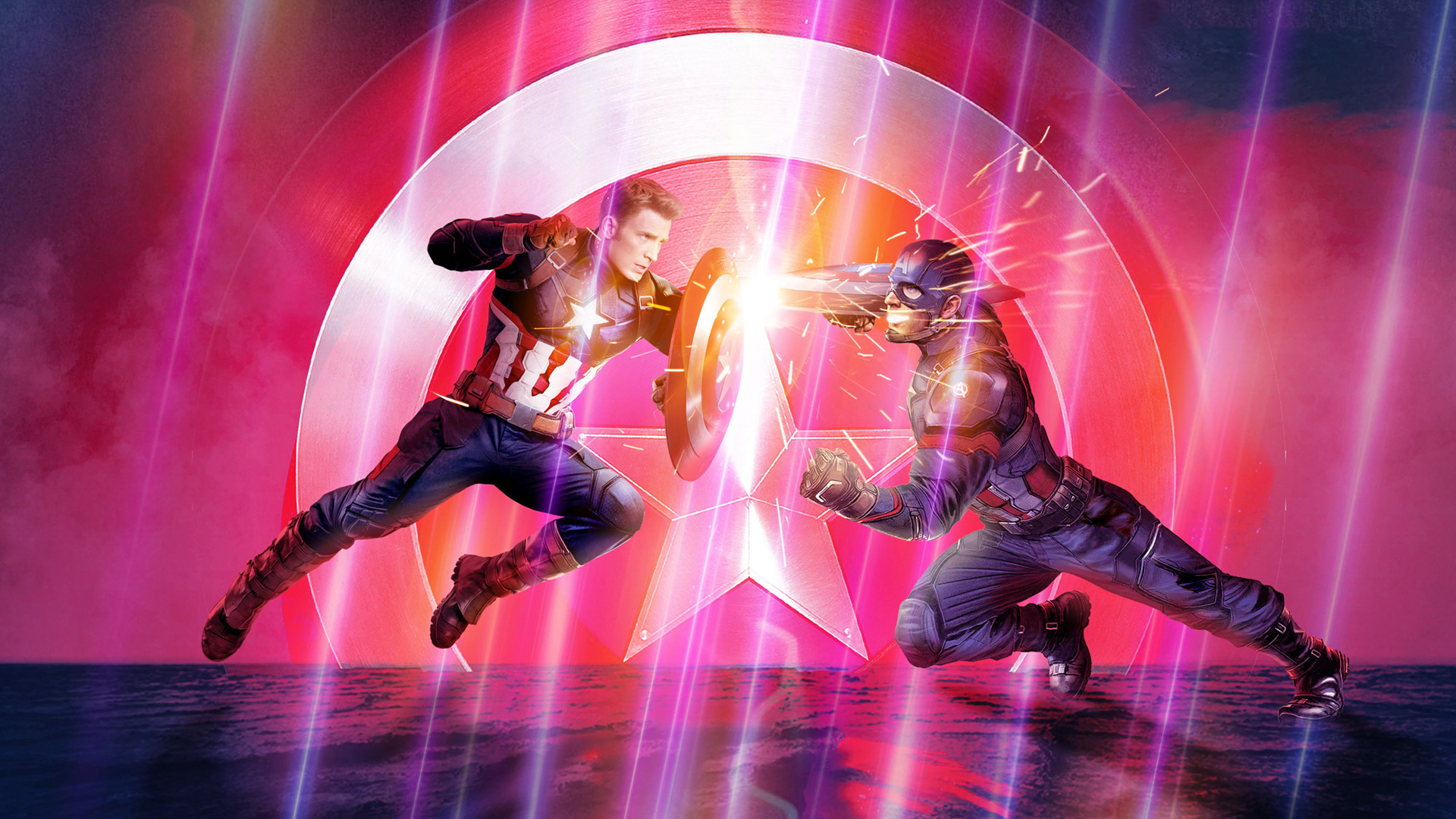 Avengers Endgame Captain Vs Captain Wallpaper