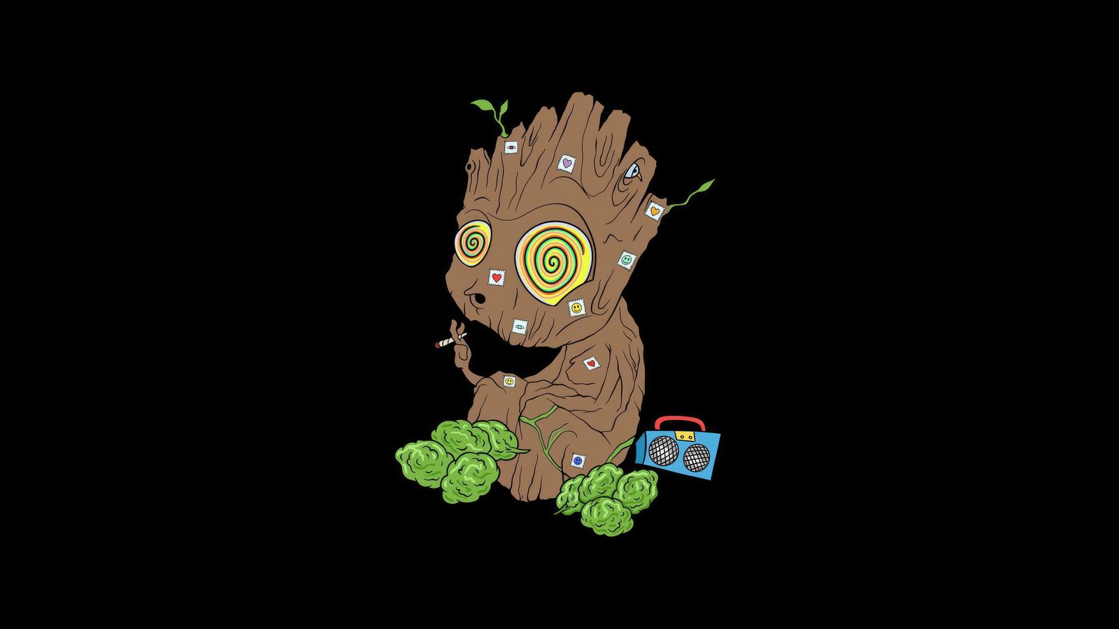 Baby Groot High Minimal 5k Wallpaper