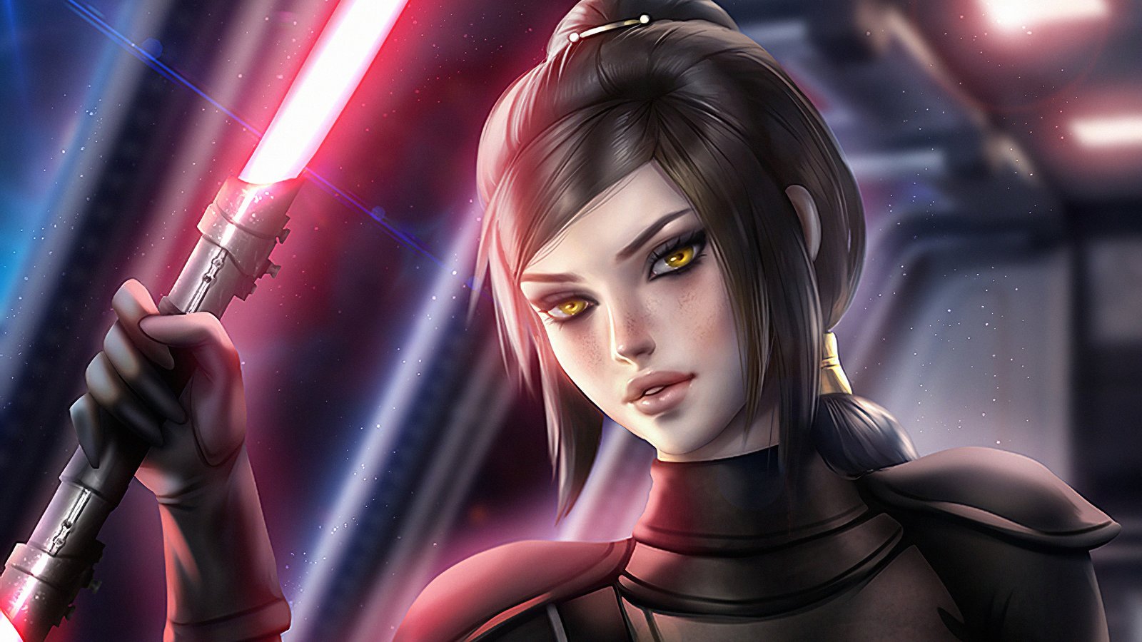 Bastila Shan Fallen Star Wars Galaxy Of Heroes Wallpaper