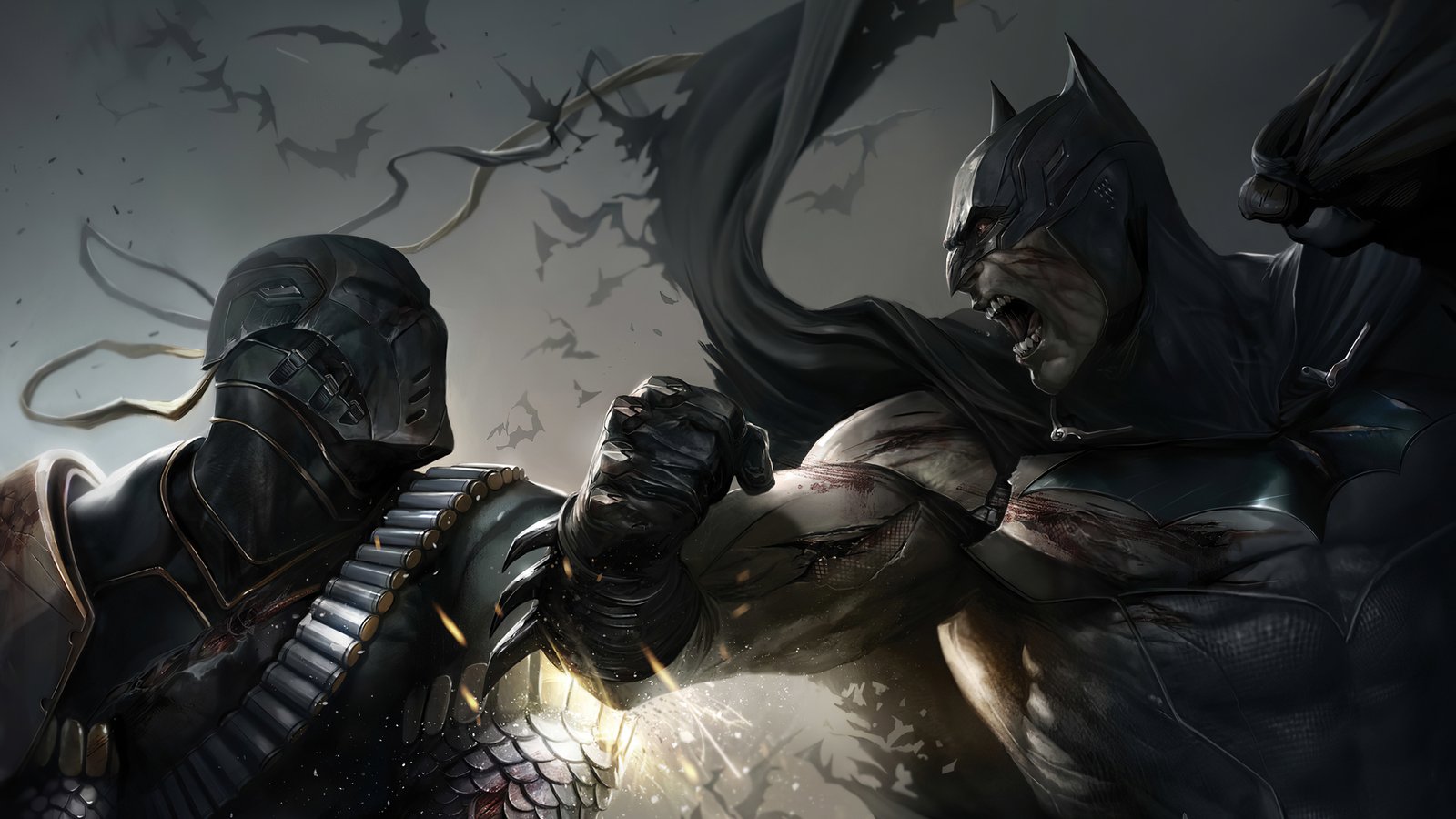 Batman And Deathstroke 4k 2020 Wallpaper