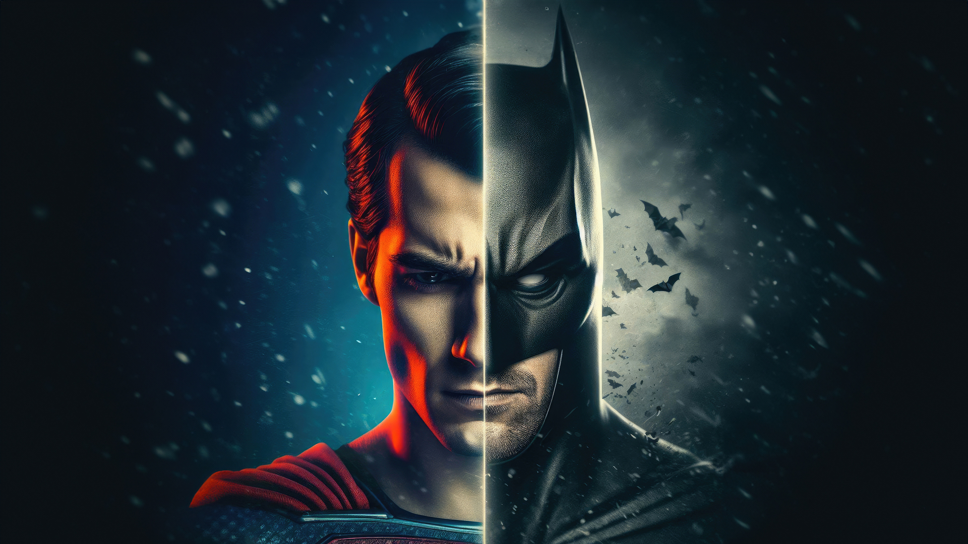 Batman And Superman Dynamic Clash Wallpaper