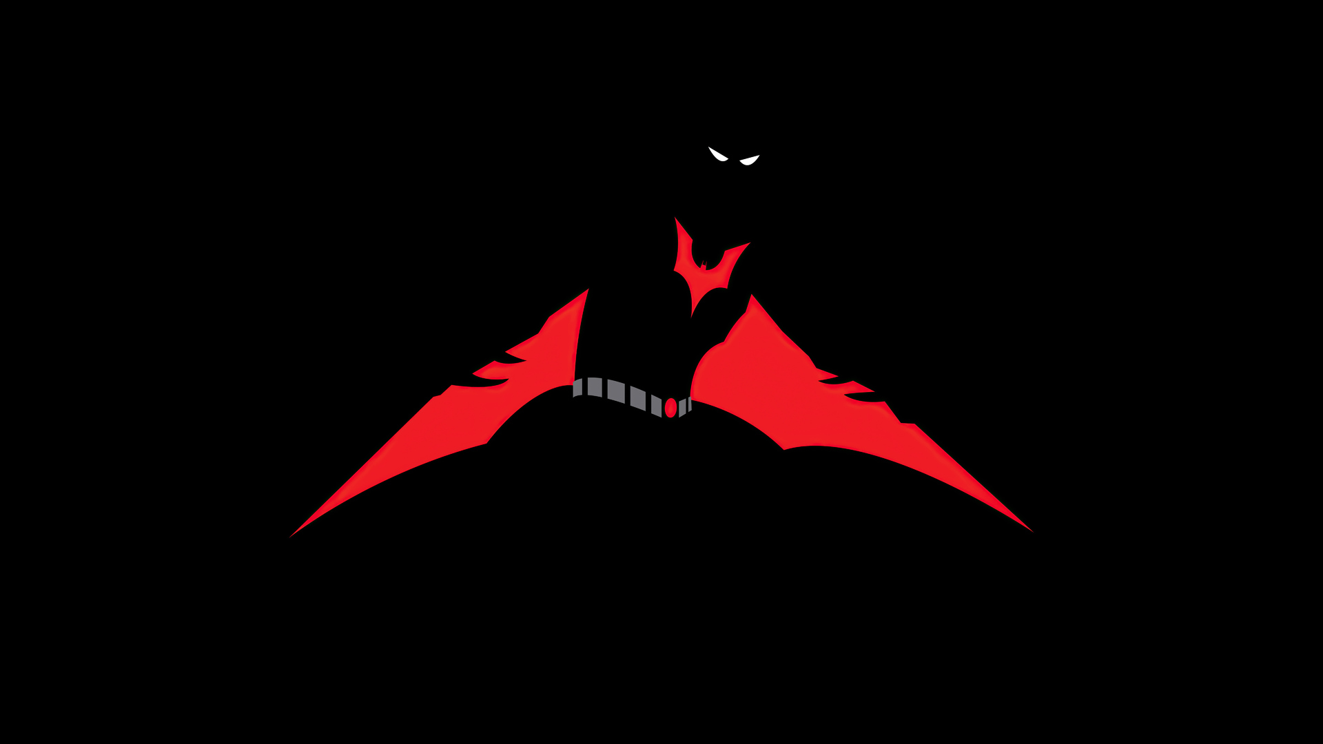 Batman Beyond Red Wings Minimal 8k Wallpaper