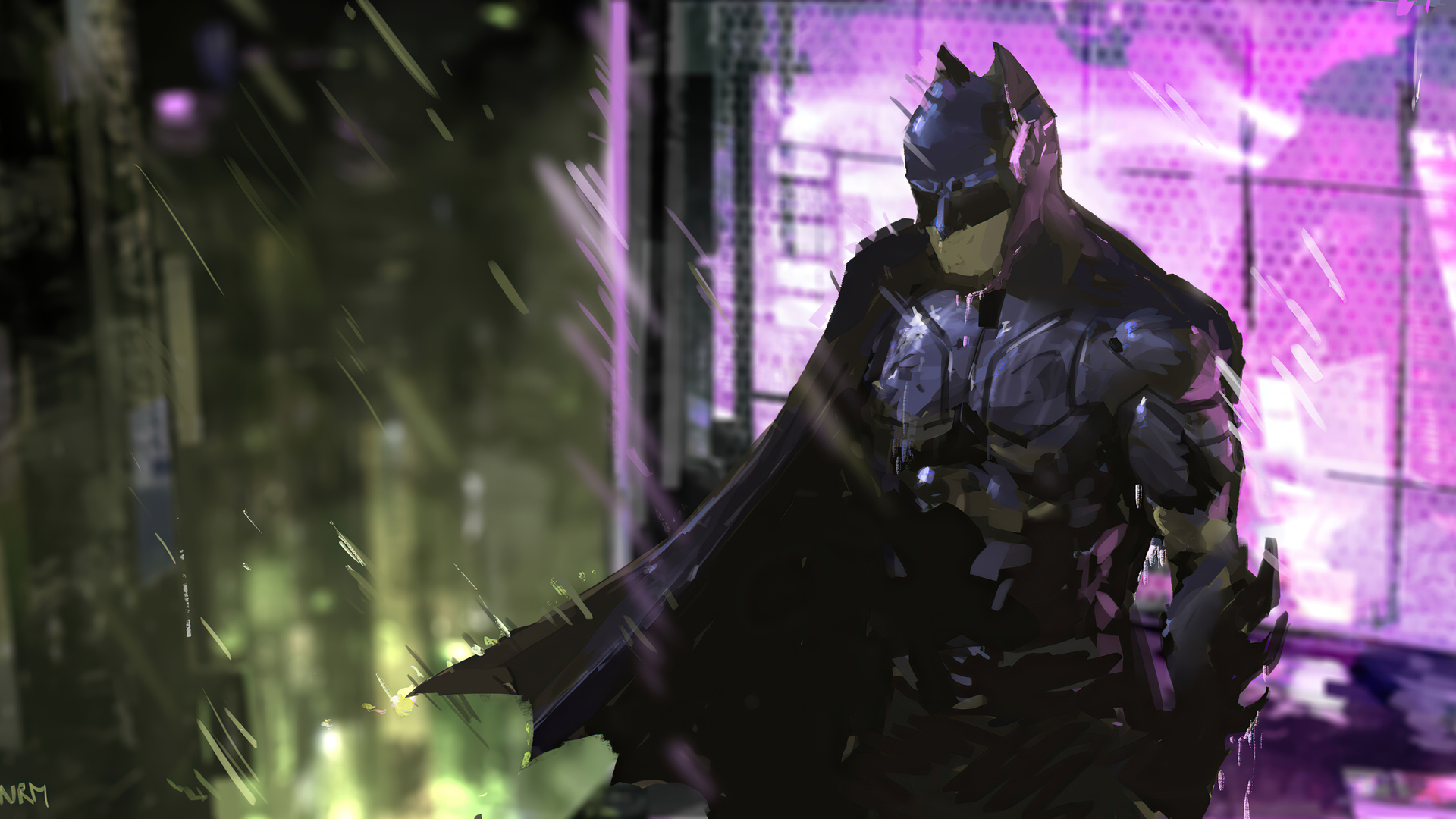 Batman Cyber 4k Wallpaper