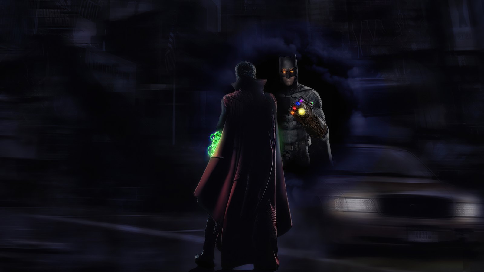 Batman Infinity Gauntlet Doctor Strange Wallpaper