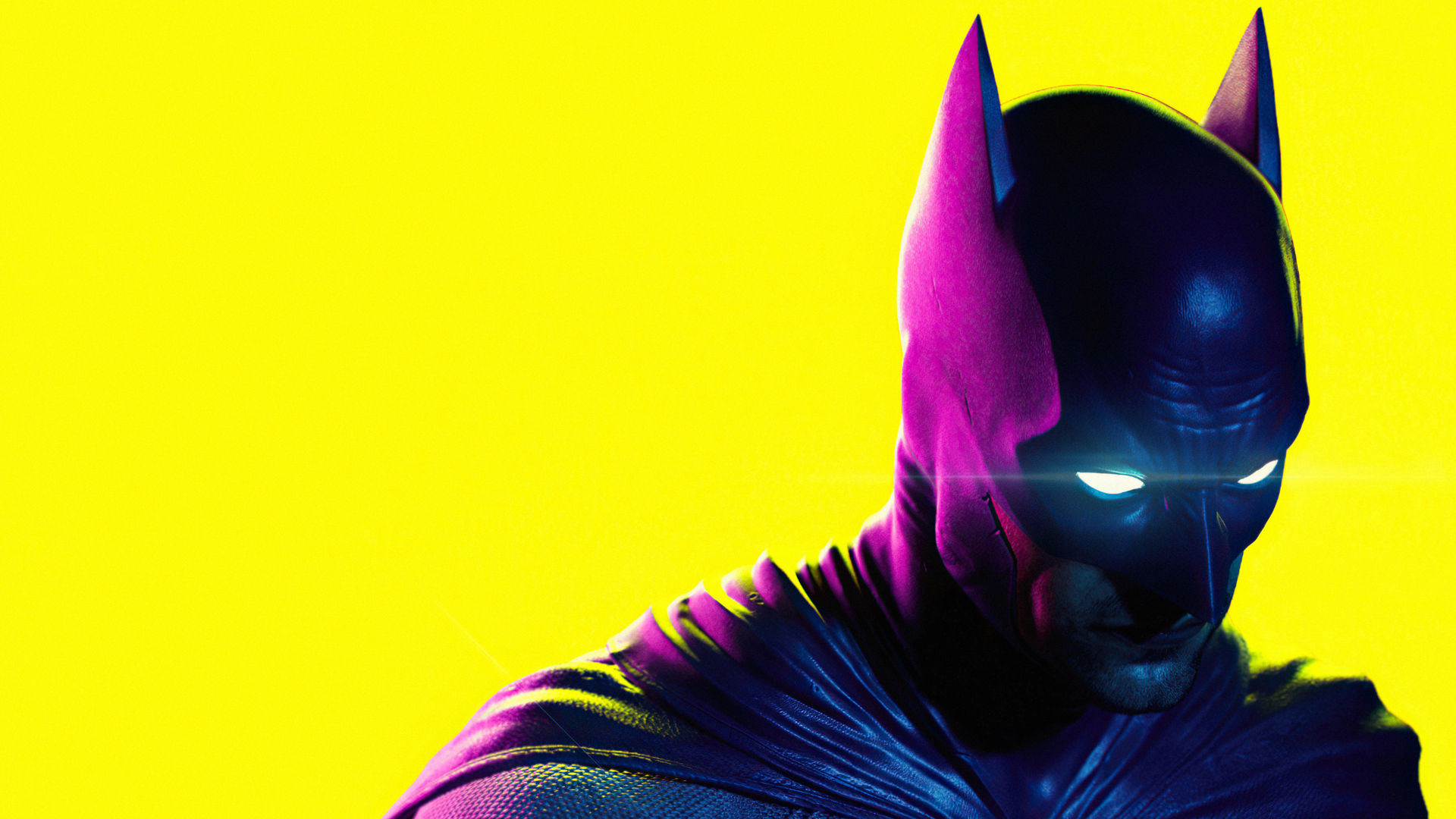 Batman Neon Glow 4k Wallpaper