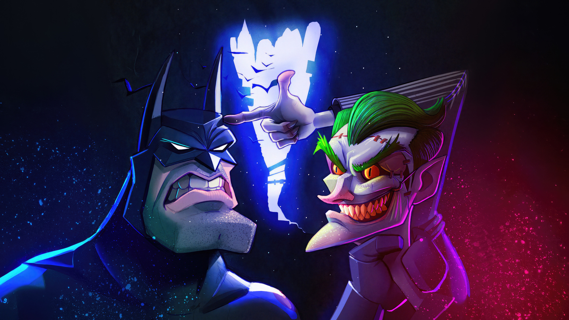 Batman Ongoing Battle With The Joker Wallpaper