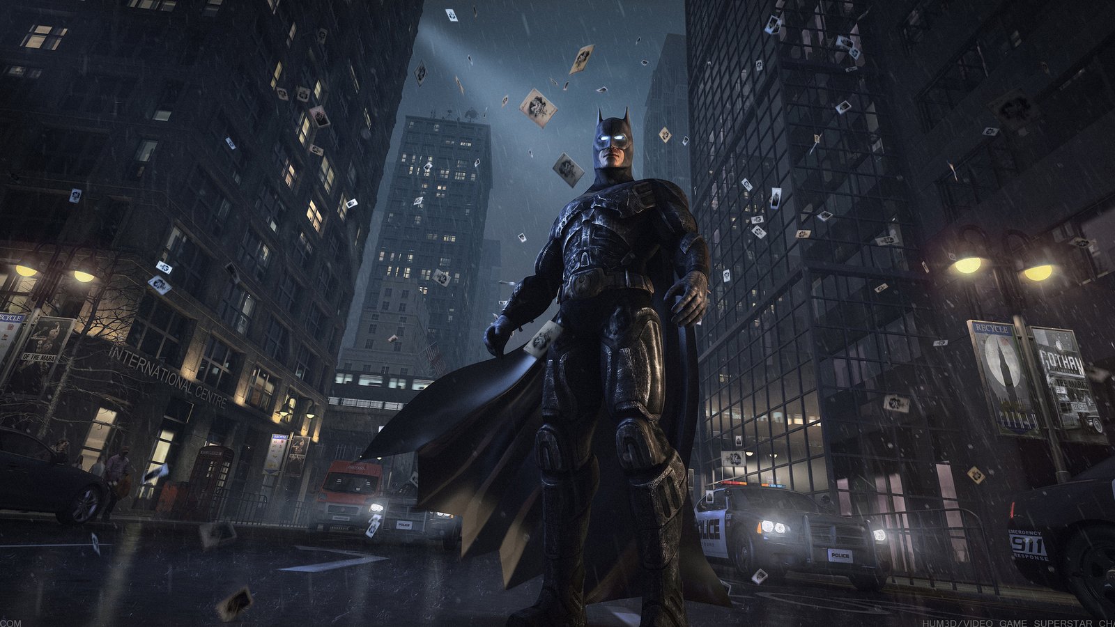 Batman Watching Gotham City Wallpaper