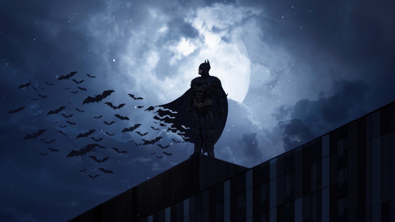 Batman With Bats Wallpaper