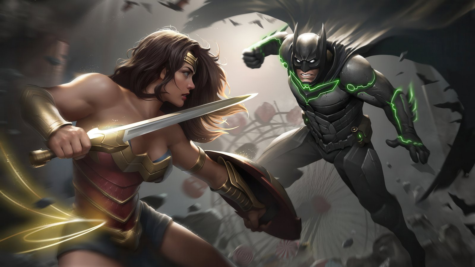 Batman X Wonder Woman The Enforcer Wallpaper