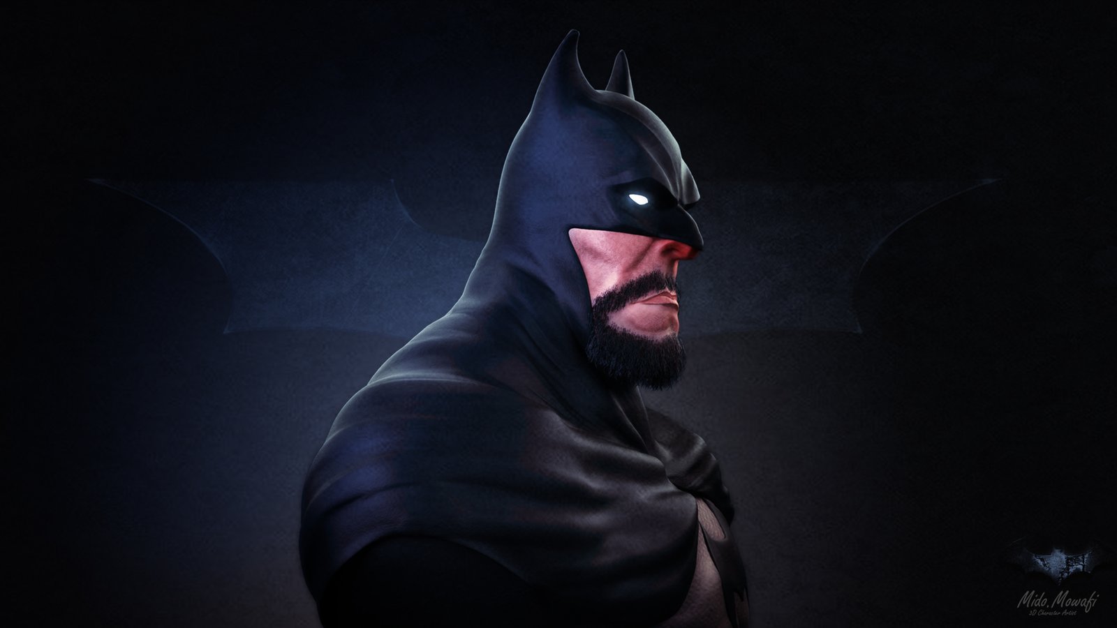 Bearded Batman New Wallpaper