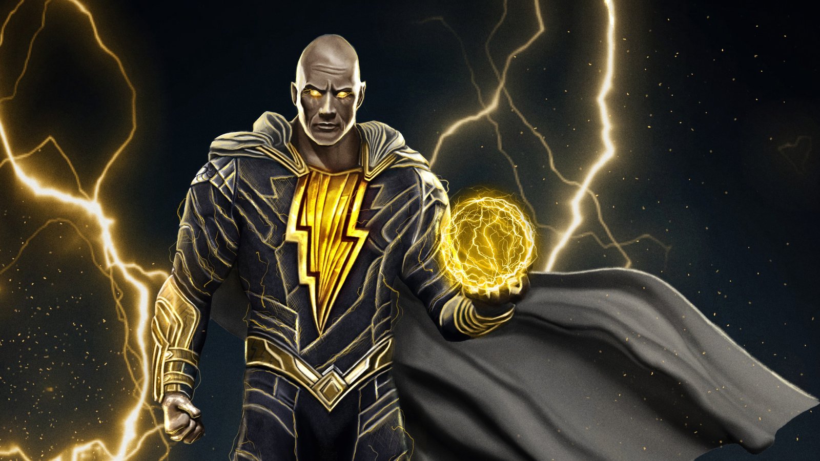 Black Adam Powers Wallpaper