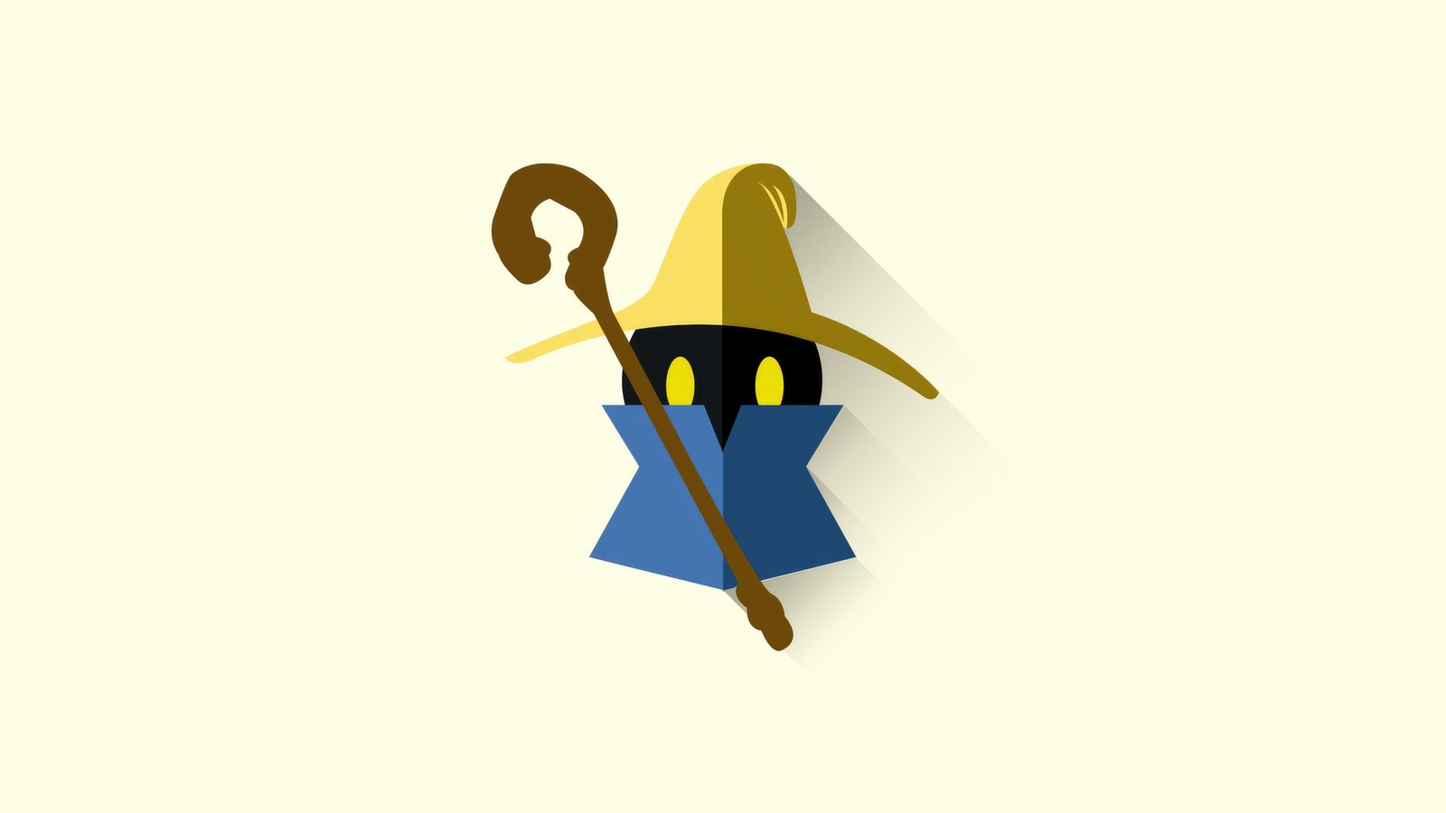 Black Mage Final Fantasy Minimal 4k Wallpaper