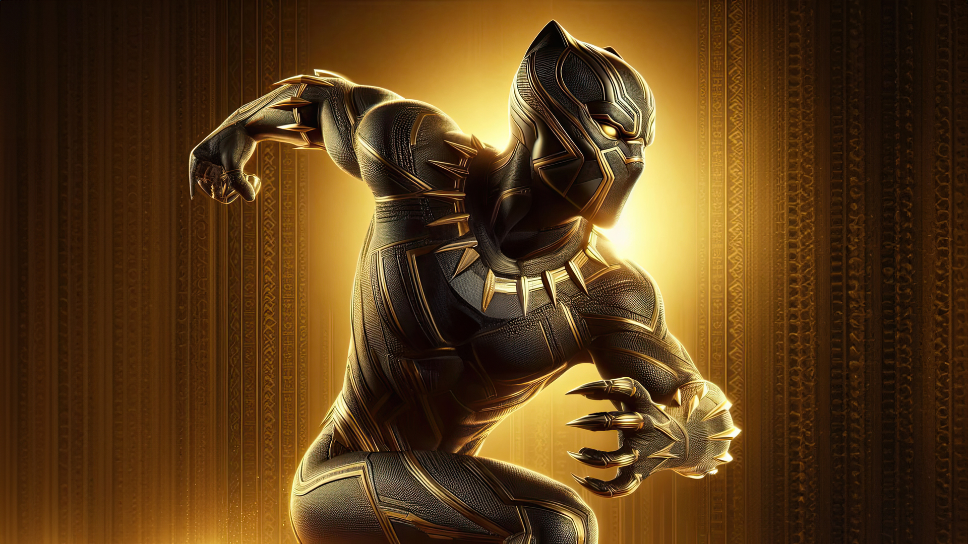 Black Panther Claws Of Justice Wallpaper