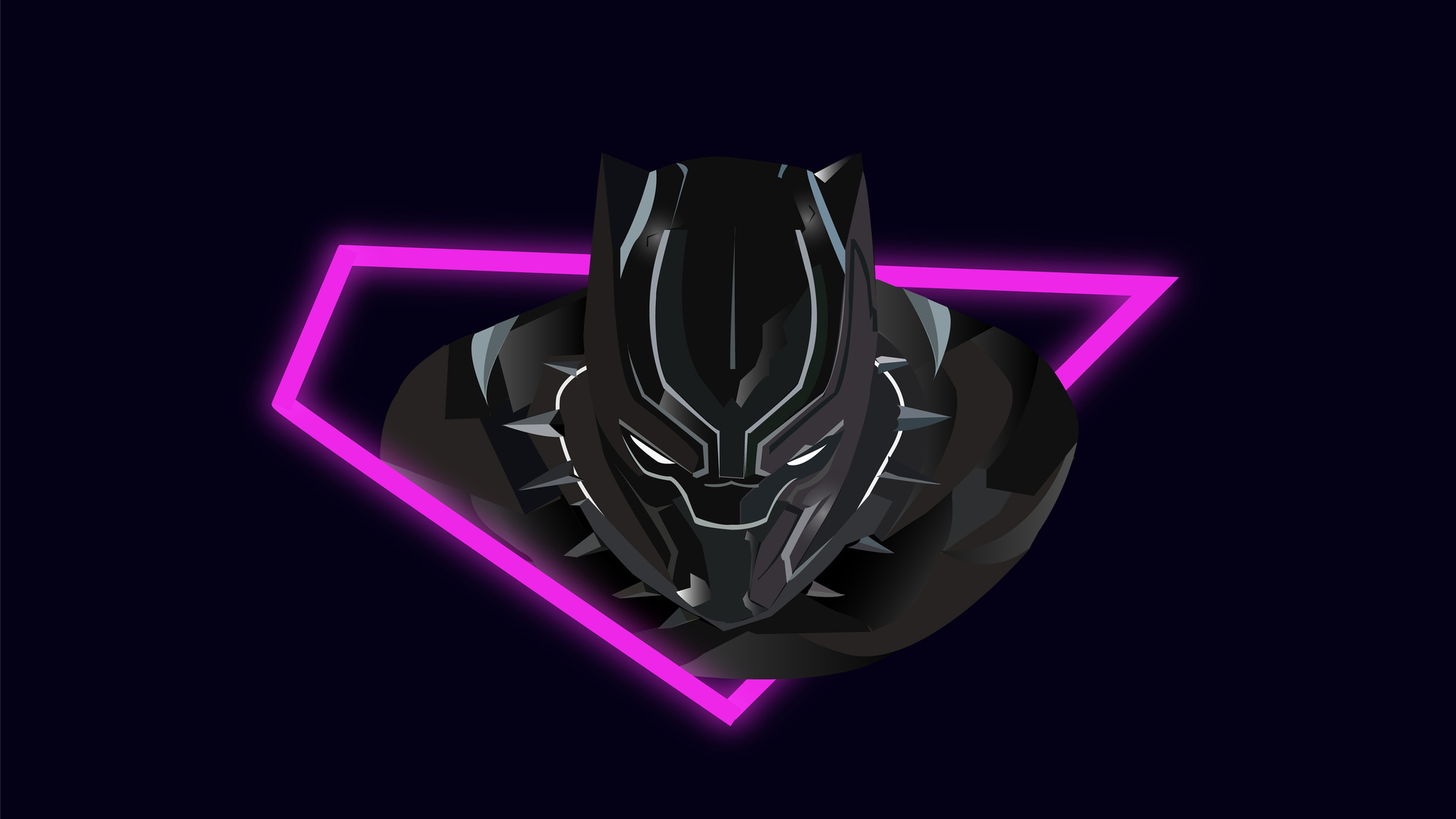 Black Panther Vector Art Wallpaper