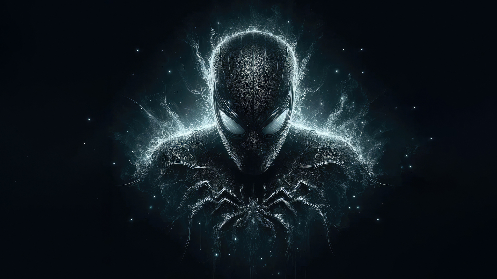 Black Spider Man Strikes Wallpaper