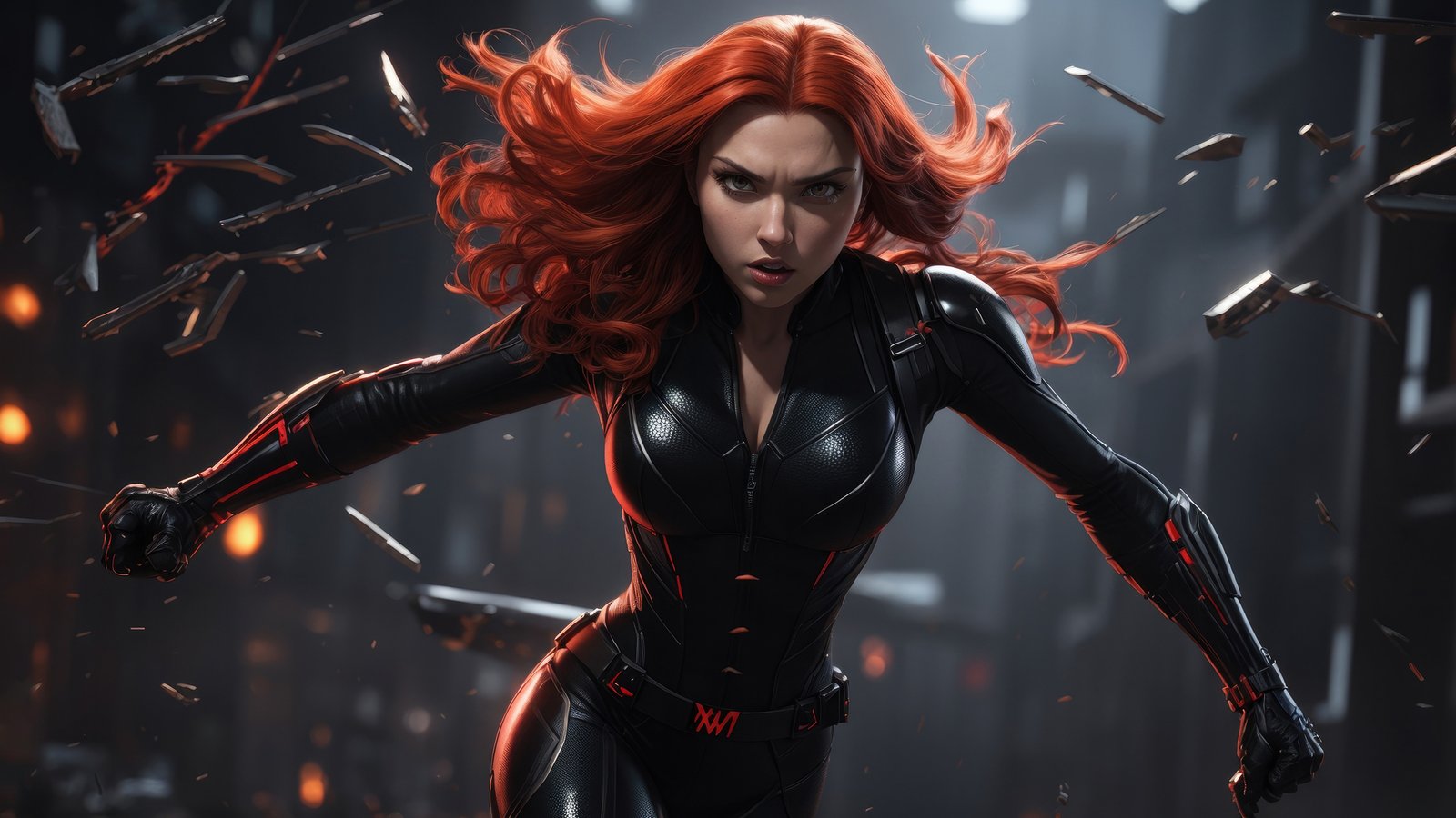 Black Widow Fierce Whispers Wallpaper