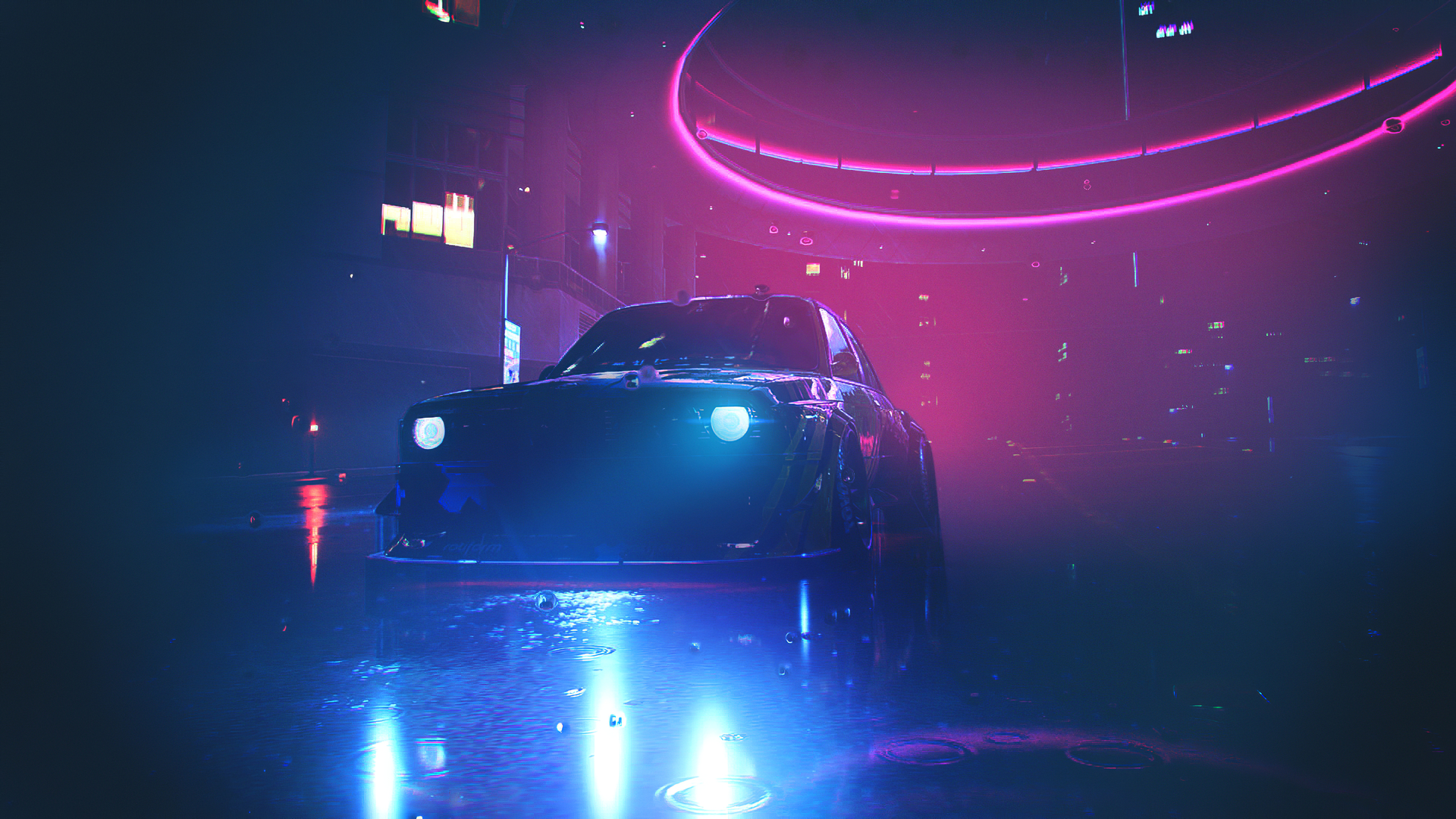 Bmw M3 Neon Lights Nfs Heat Wallpaper