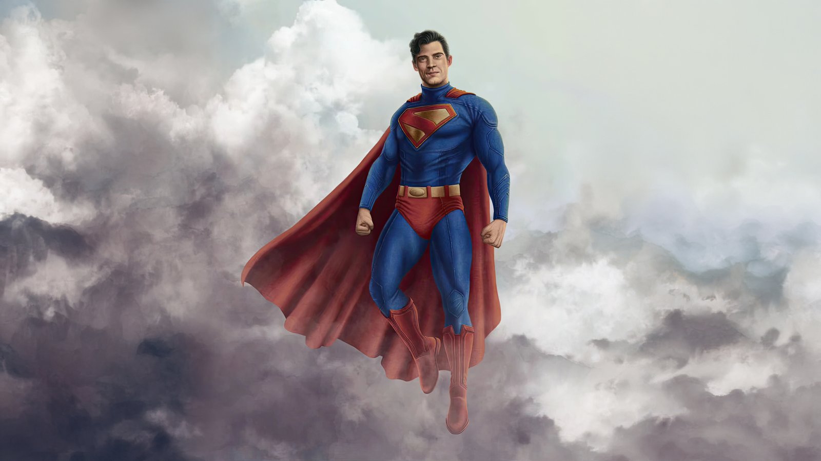 Caped Warrior Superman Wallpaper