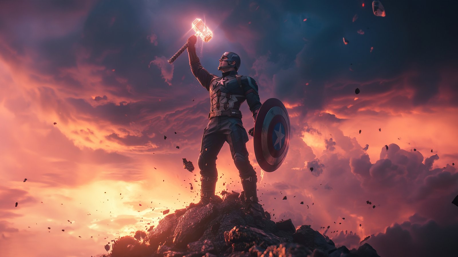 Captain America Icon Of Justice Wallpaper