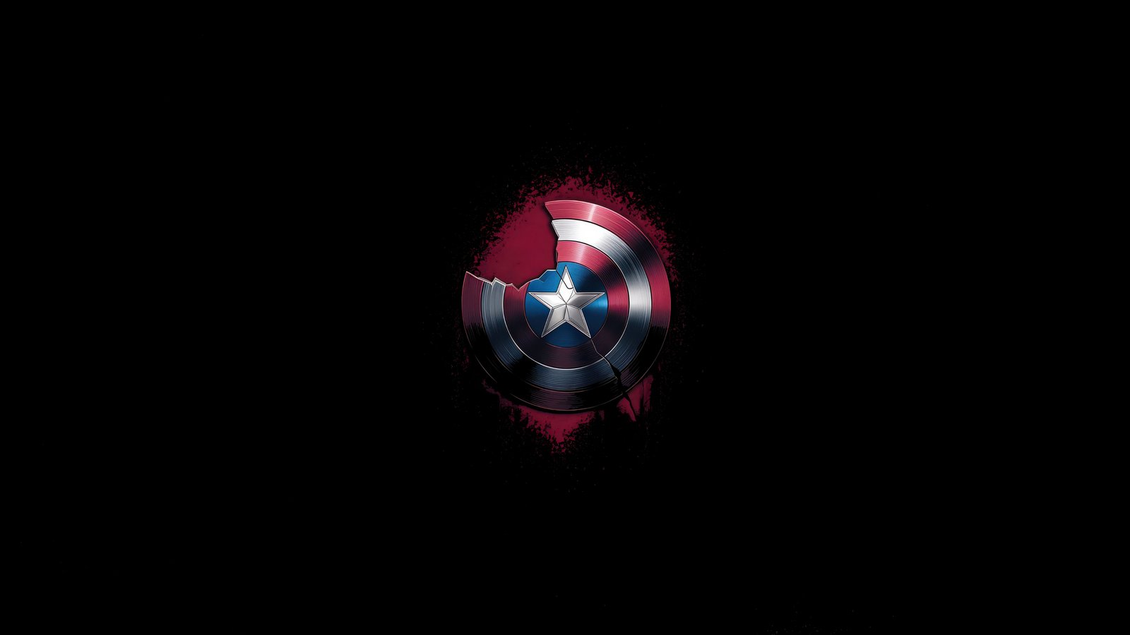 Captain America Shield Reflection Wallpaper