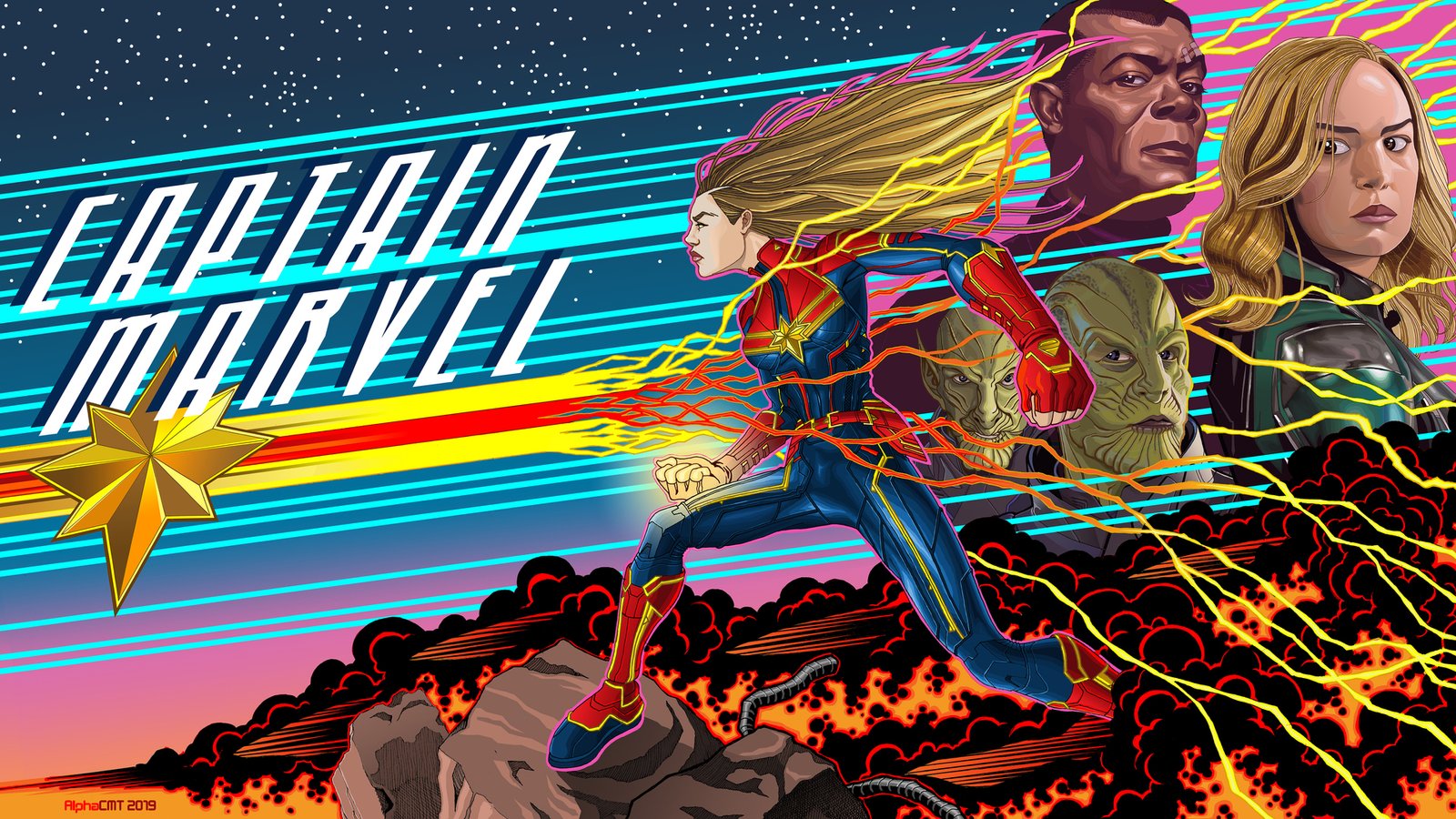 Captain Marvel 5k 2019 Art Wallpaper