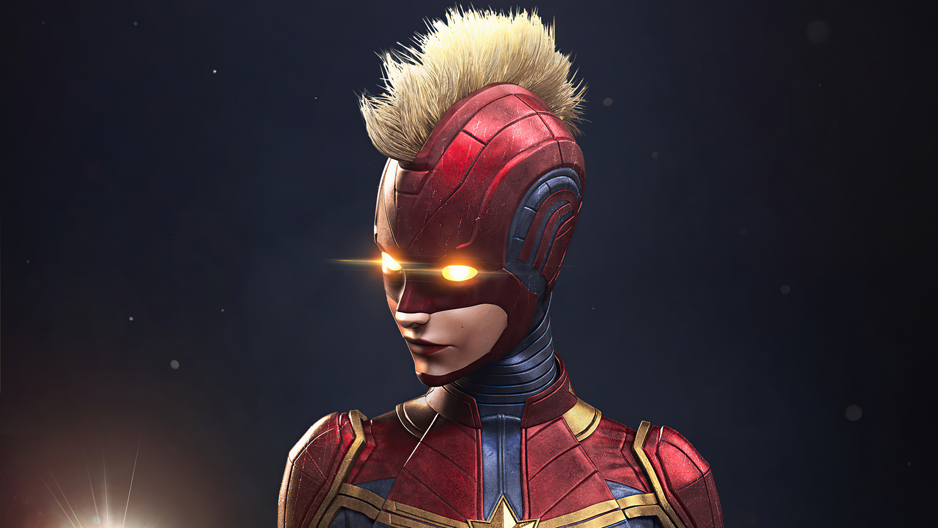 Captain Marvel Comic Art Wallpaper