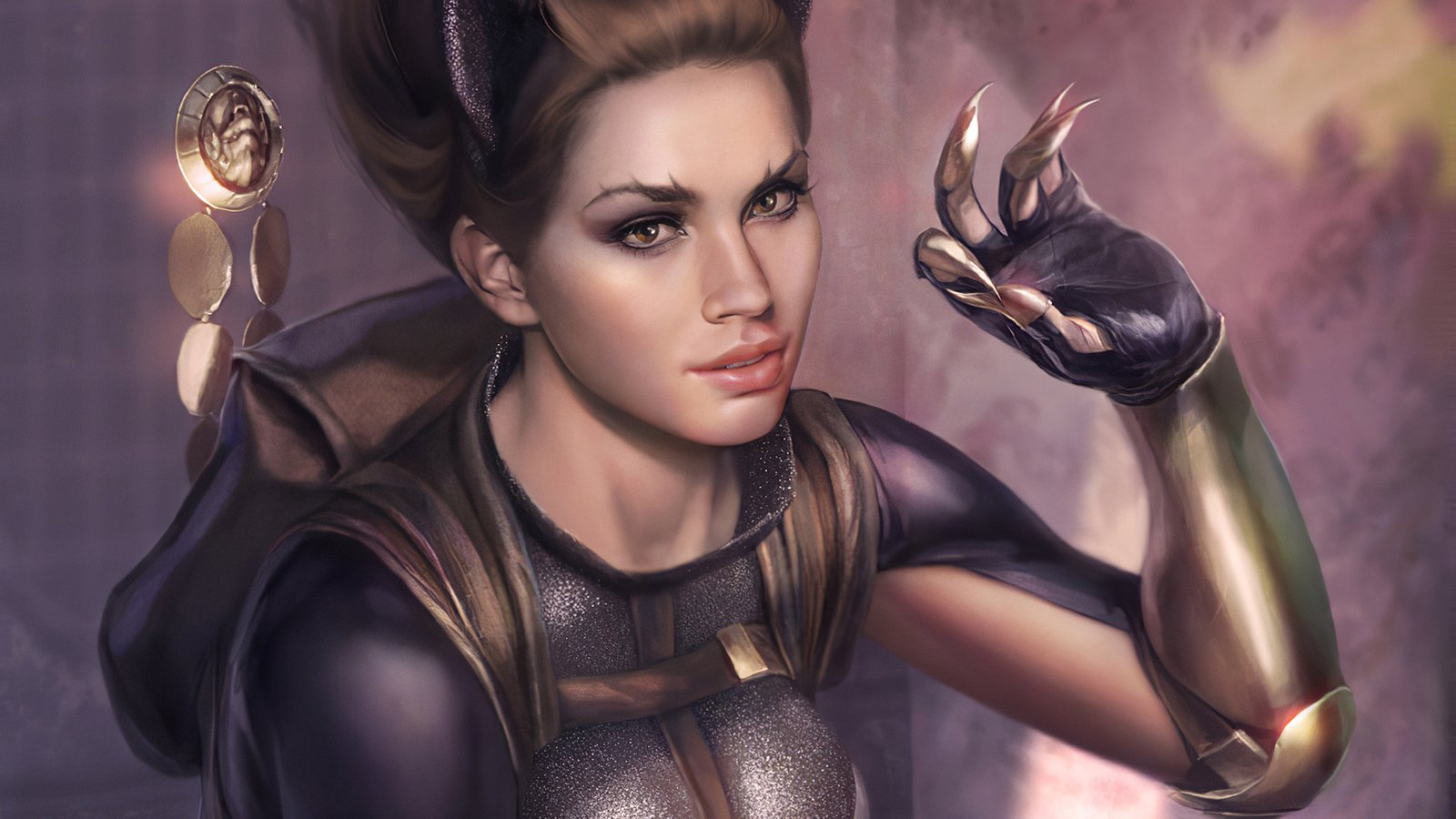 Cat Woman Artwork Wallpaper