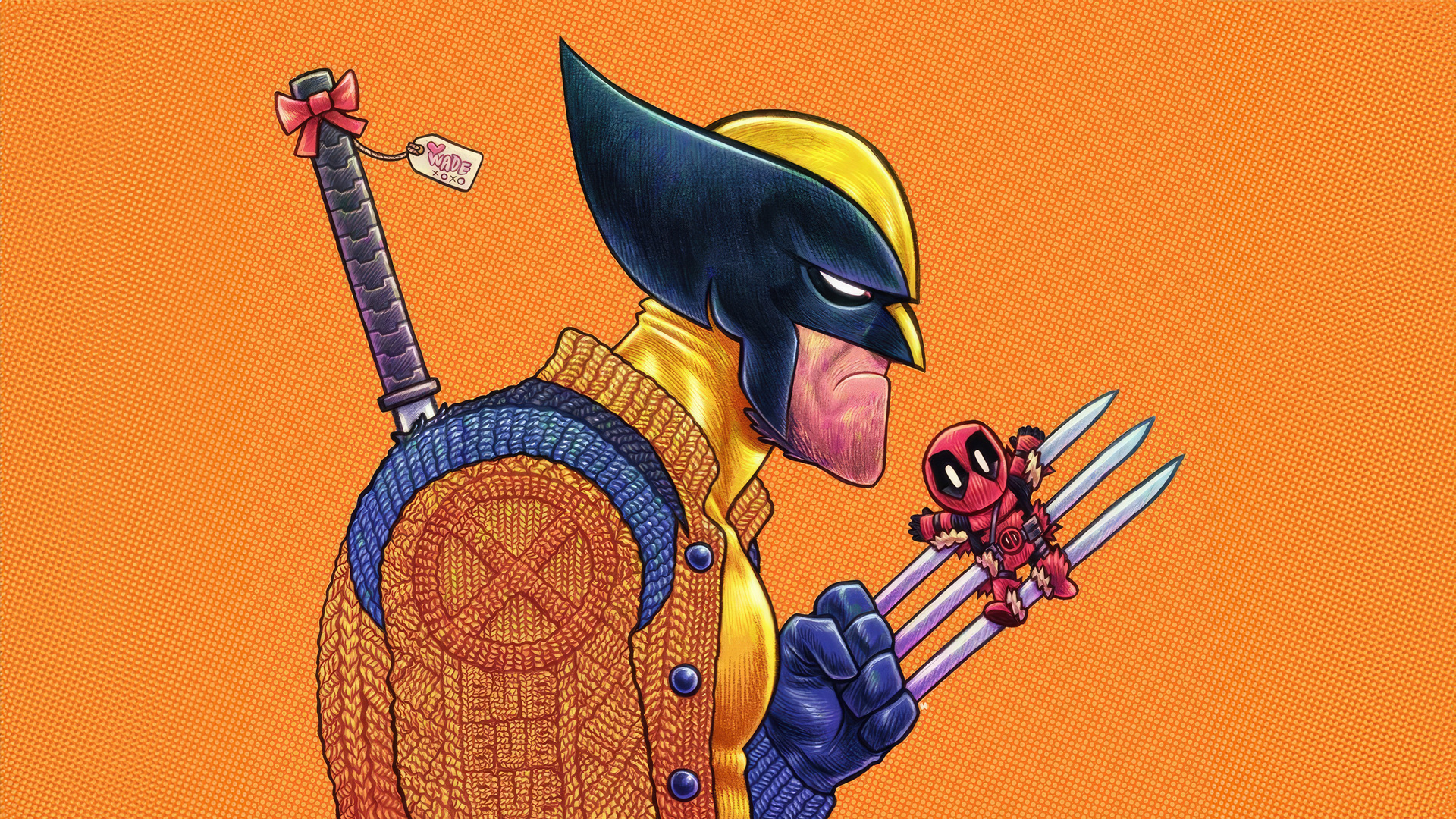 Chibi Wolverine X Deadpool Wallpaper