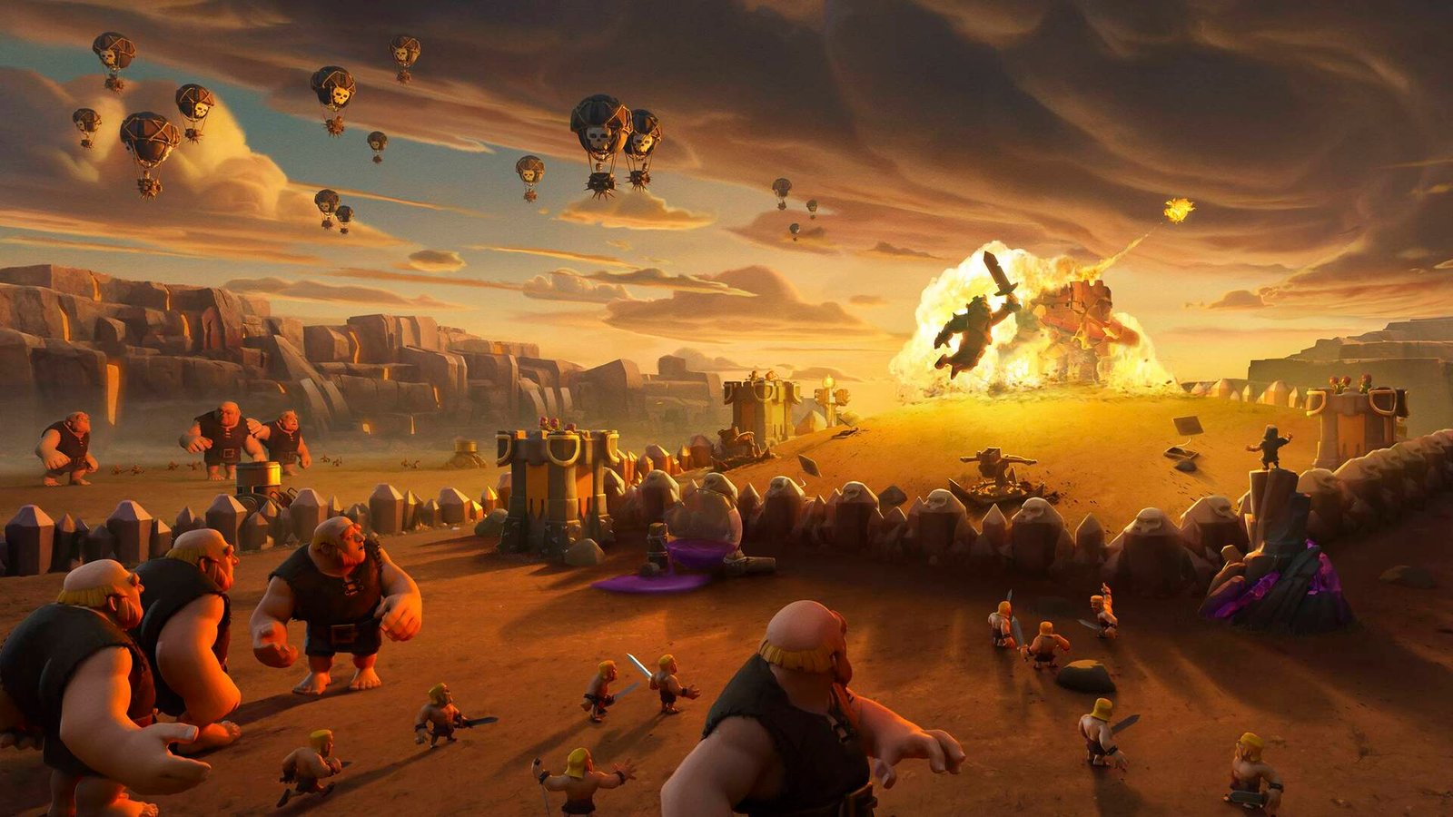 Clash Of Clans Giants War Wallpaper