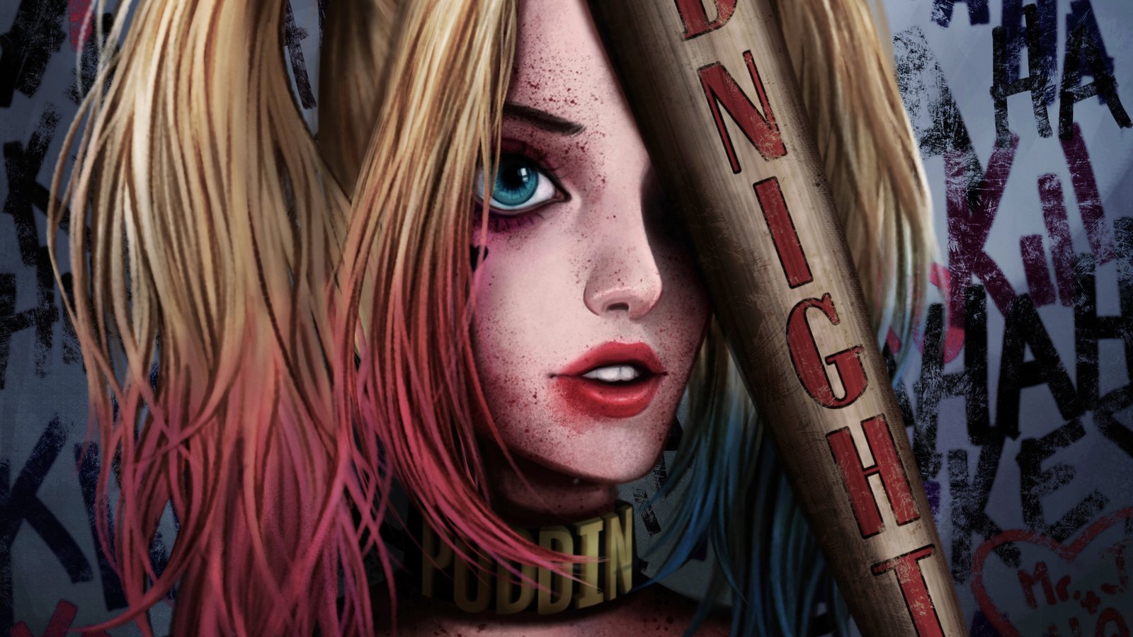 Cute Harley Quinn Arts Wallpaper