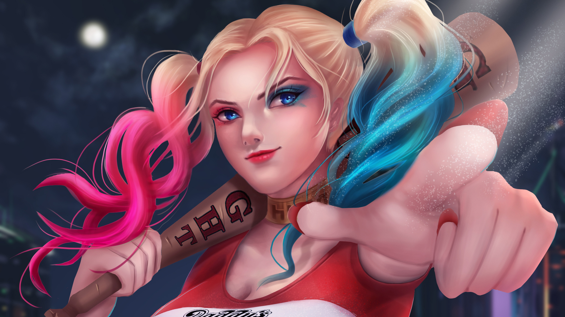 Cute Harley Quinn New Artwork Wallpaper