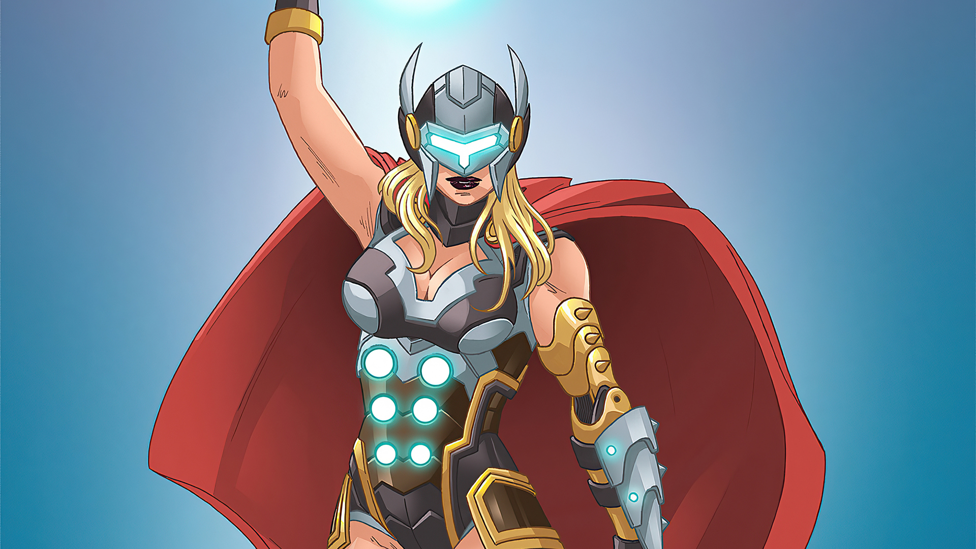 Cyber Lady Thor Wallpaper