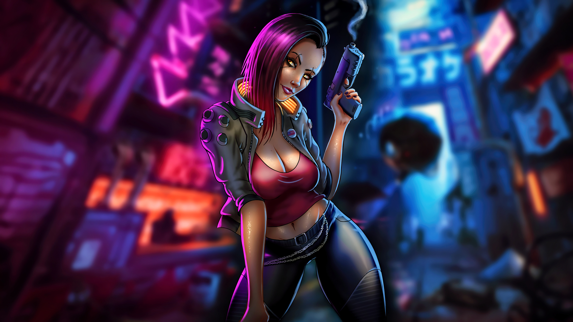 Cyberpunk Fanart Fantasy Girl 4k Wallpaper