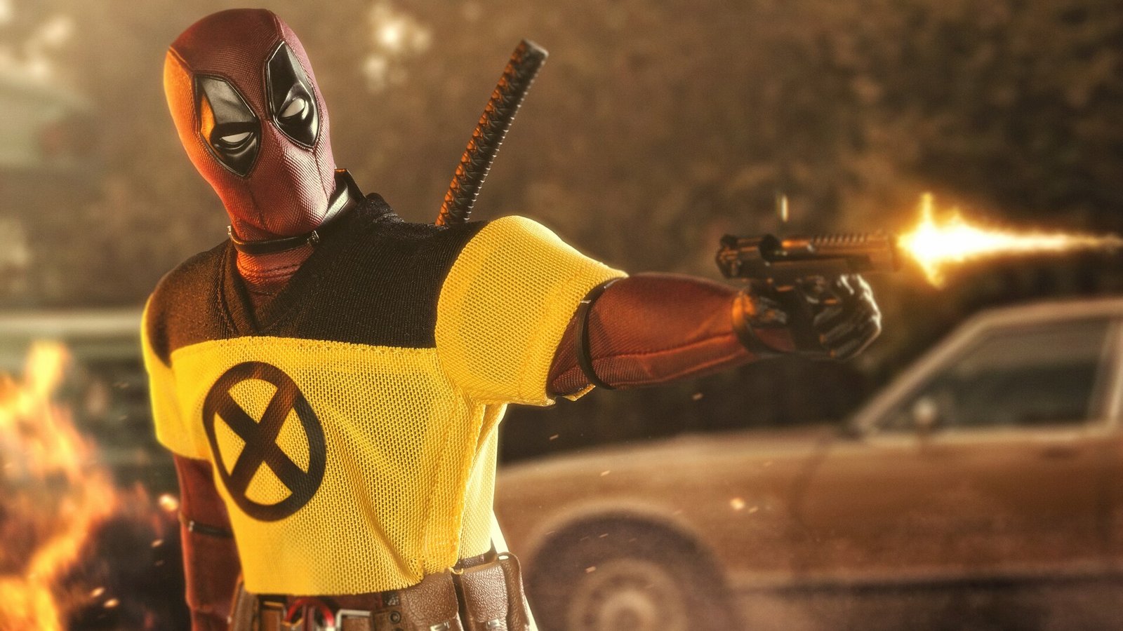 Deadpool 2 With Gun 5k Wallpaper