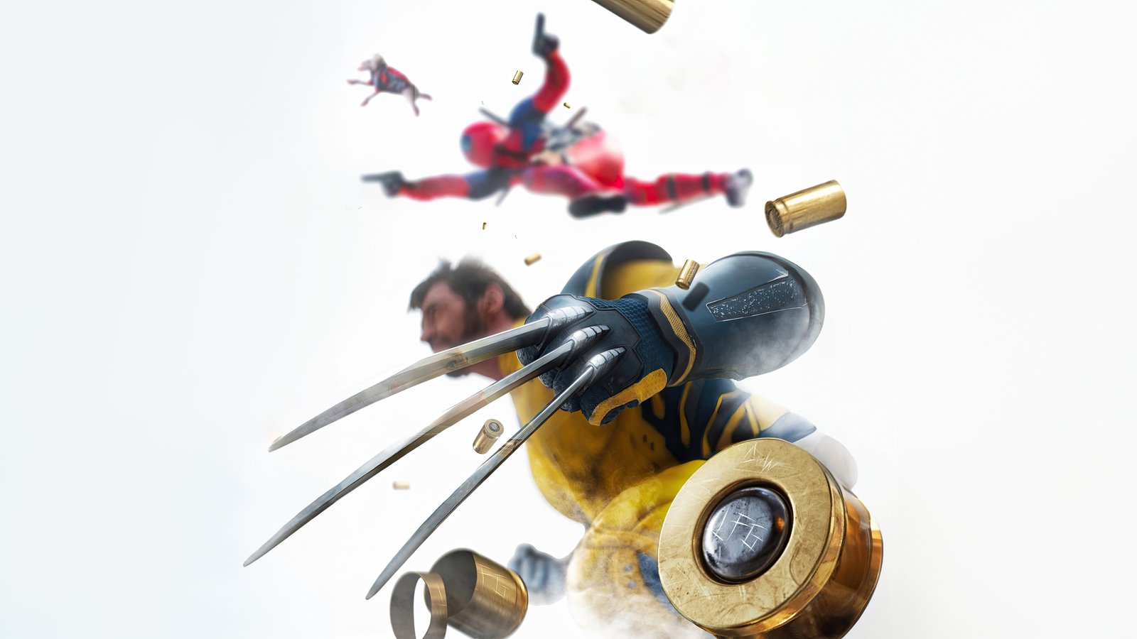 Deadpool And Wolverine Bold Stance Wallpaper