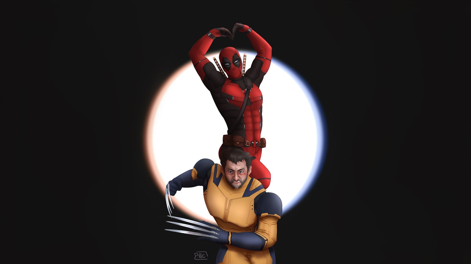 Deadpool And Wolverine Courage Wallpaper