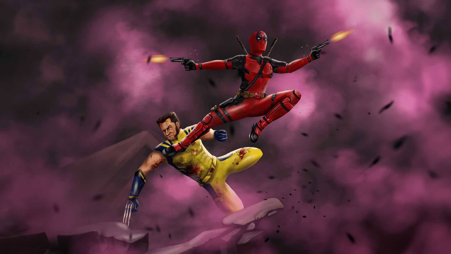 Deadpool And Wolverine Enigmatic Wallpaper