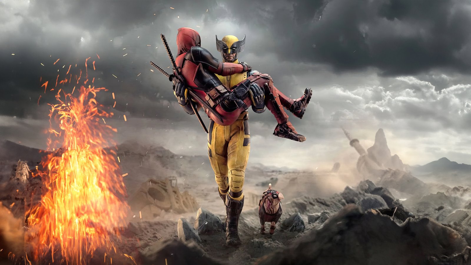 Deadpool And Wolverine Iconic Meet Wallpaper