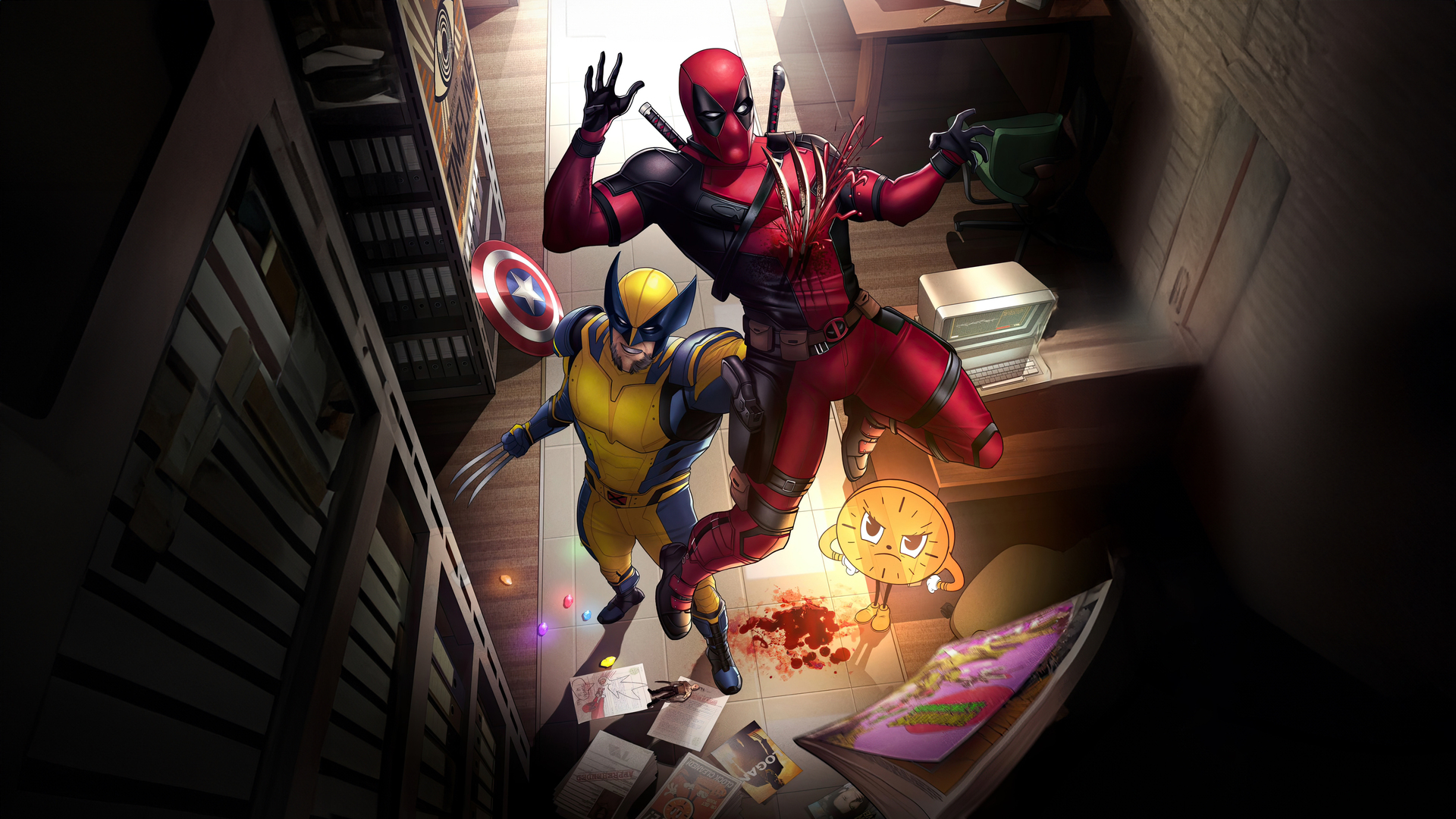 Deadpool And Wolverine Legacy Of A Legend Wallpaper