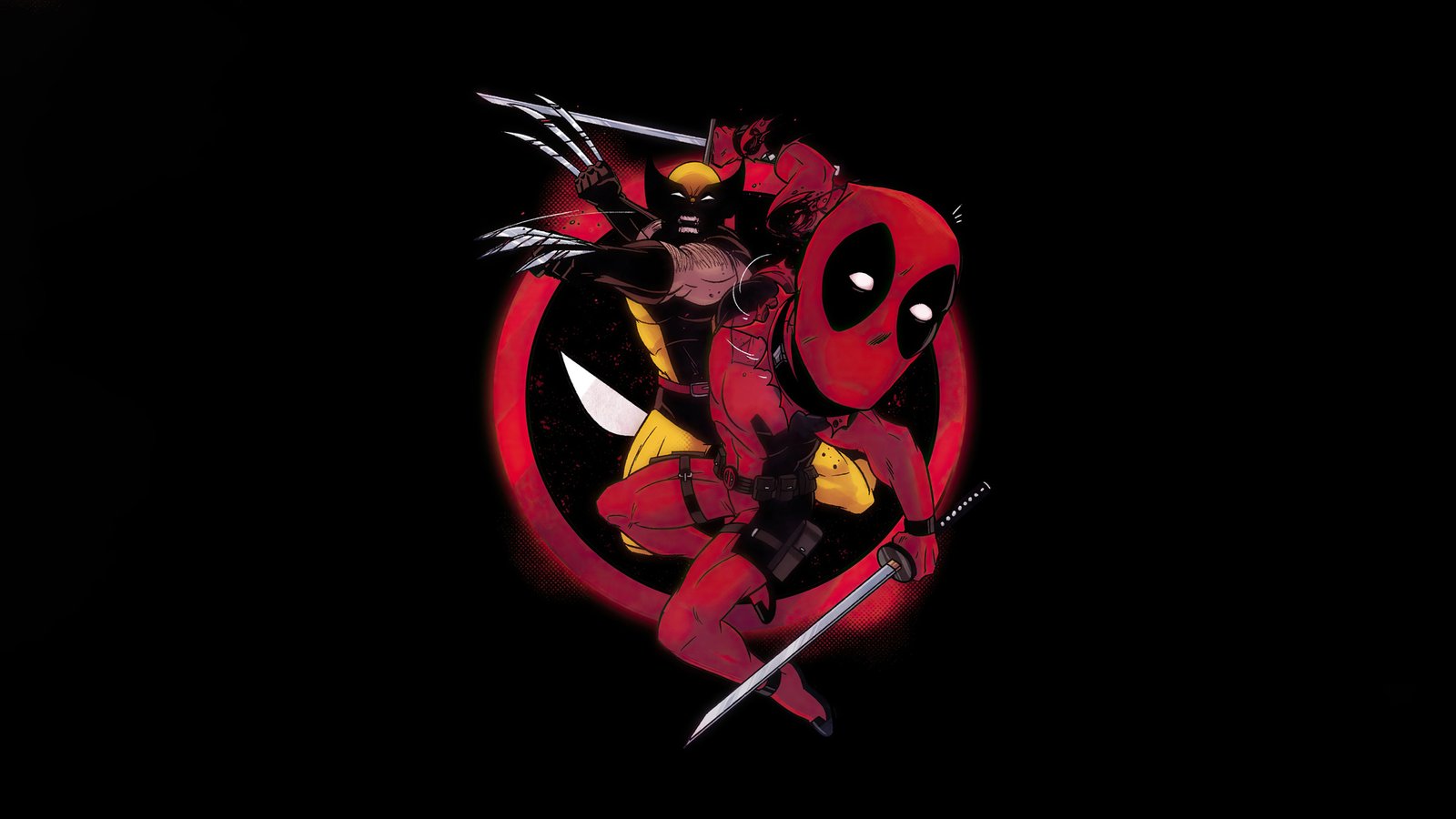 Deadpool And Wolverine Sketch Artwork Wallpaper